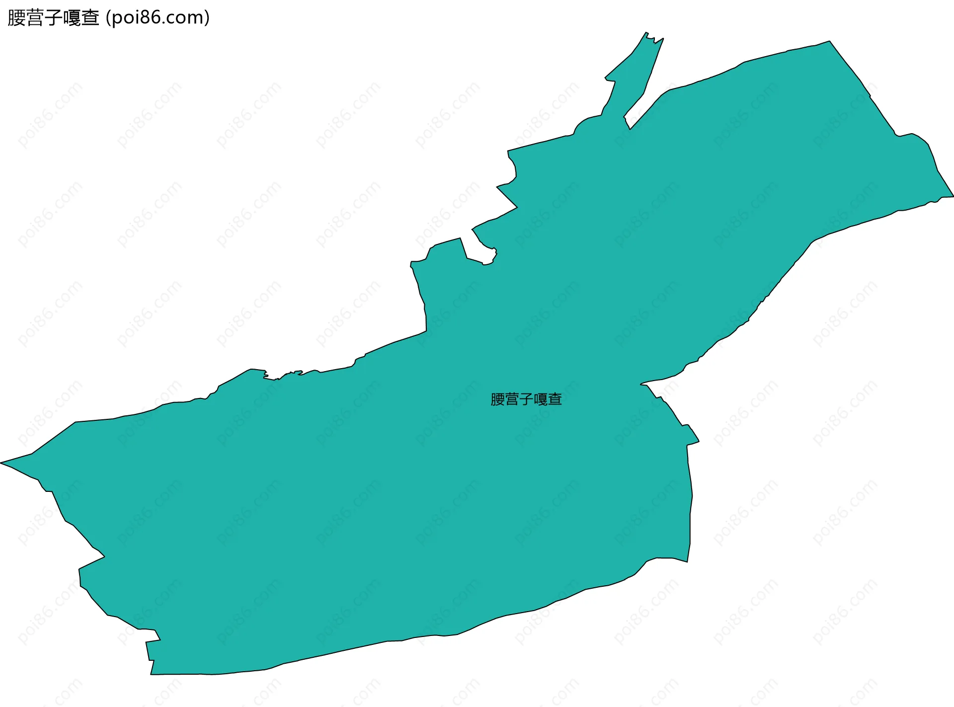腰营子嘎查边界地图