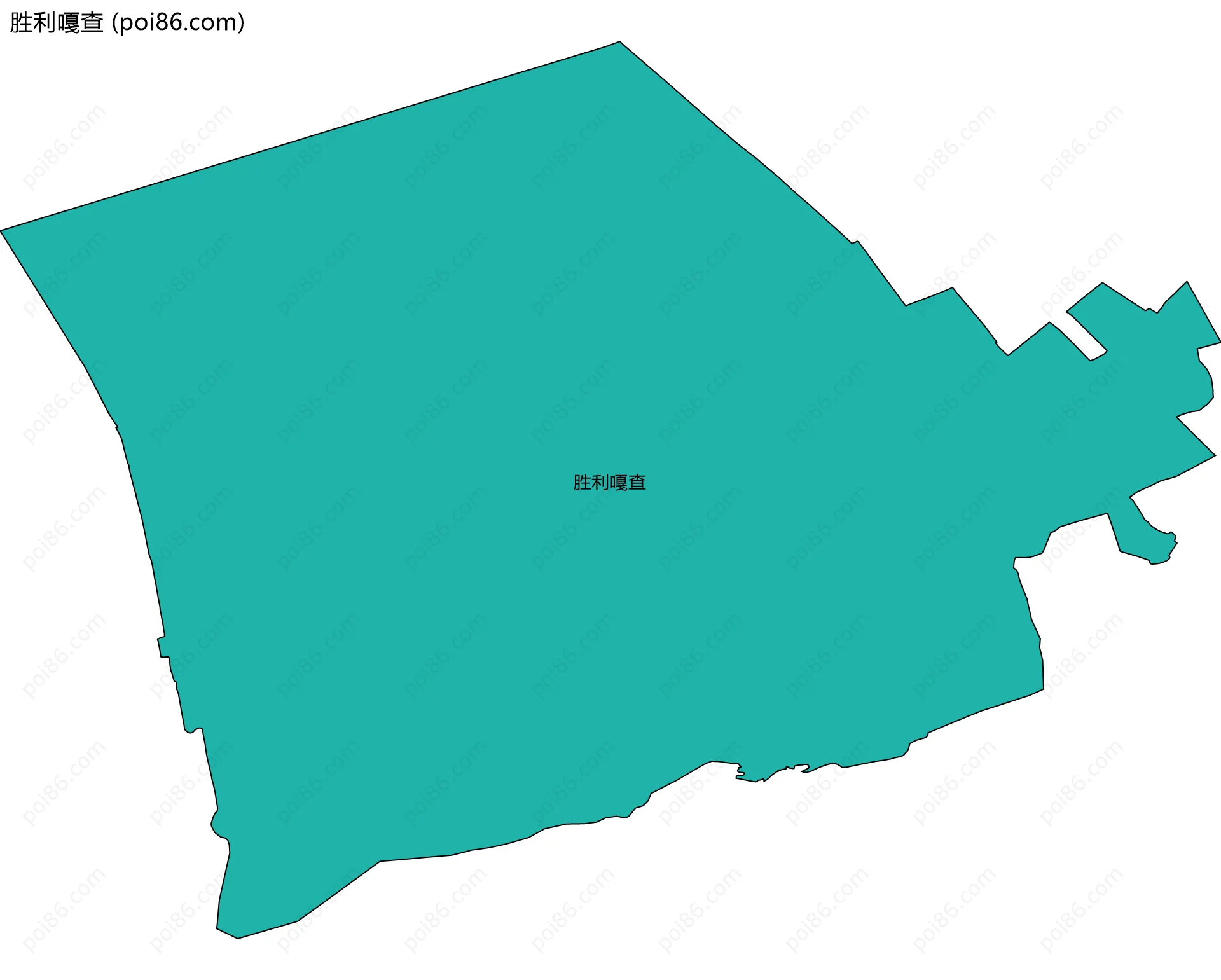胜利嘎查边界地图