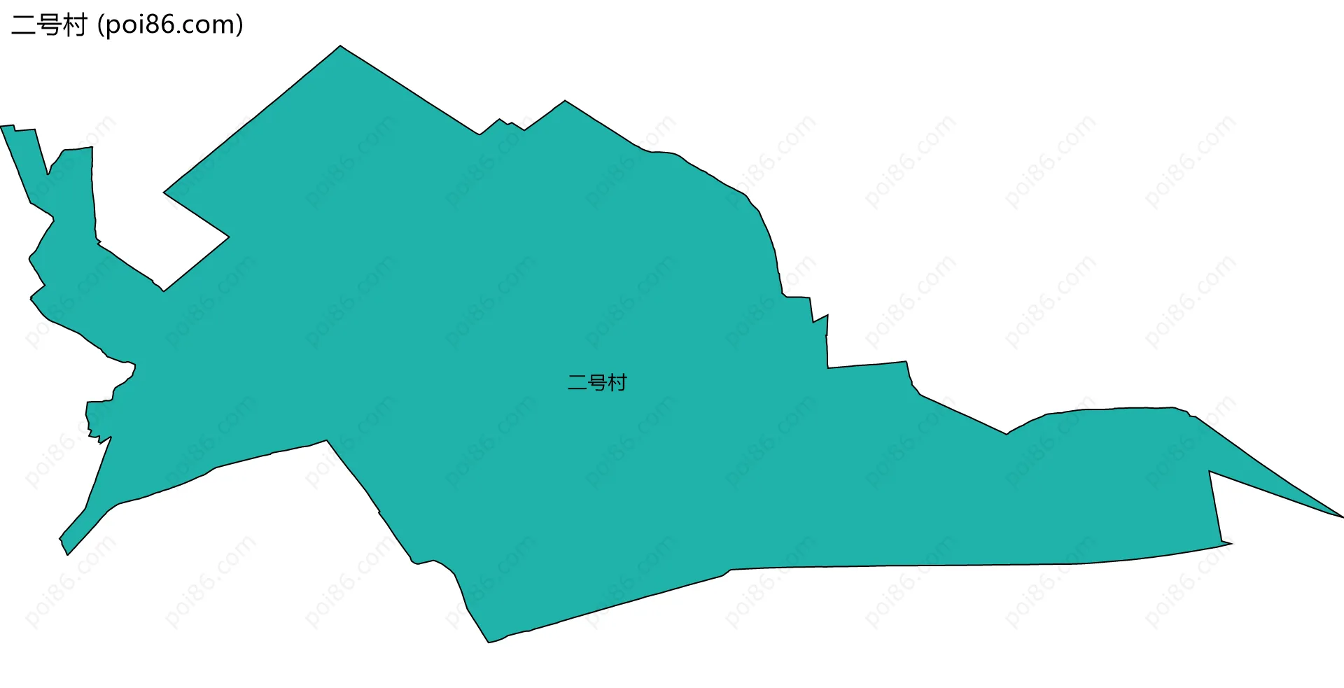 二号村边界地图