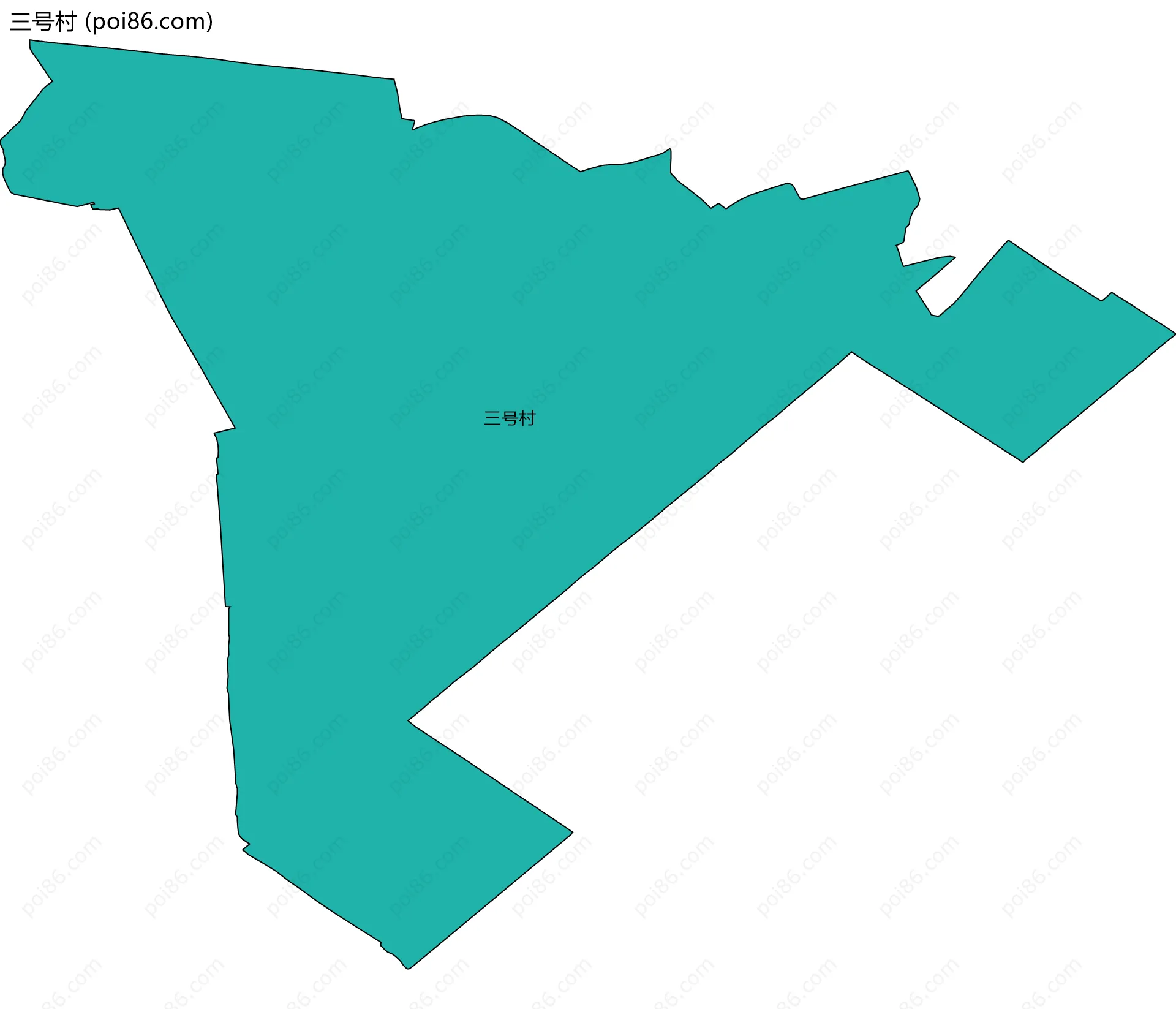 三号村边界地图