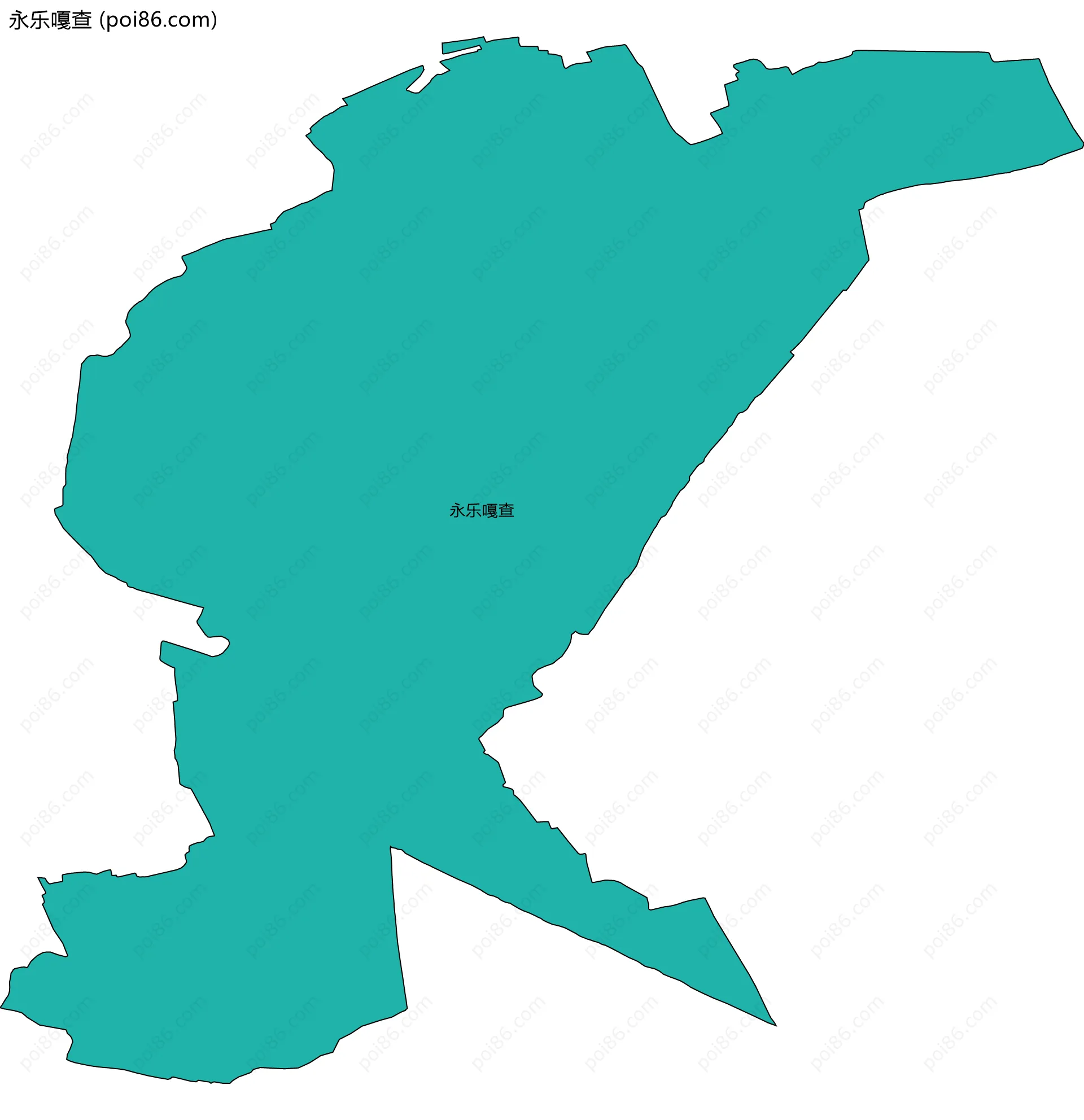 永乐嘎查边界地图