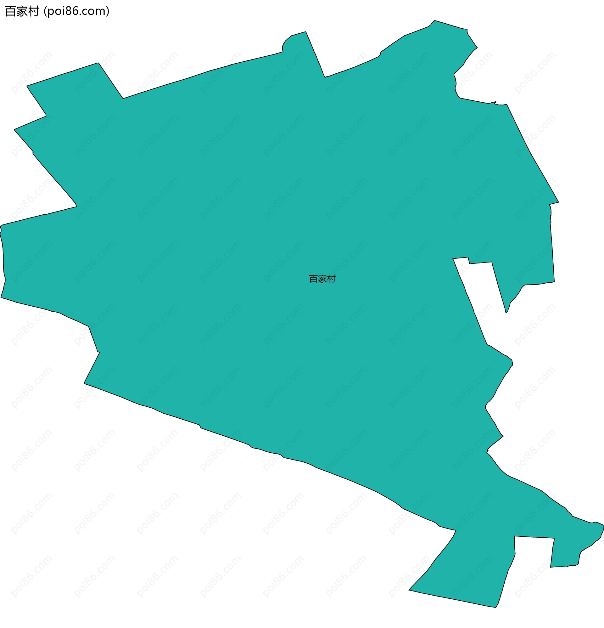 百家村边界地图