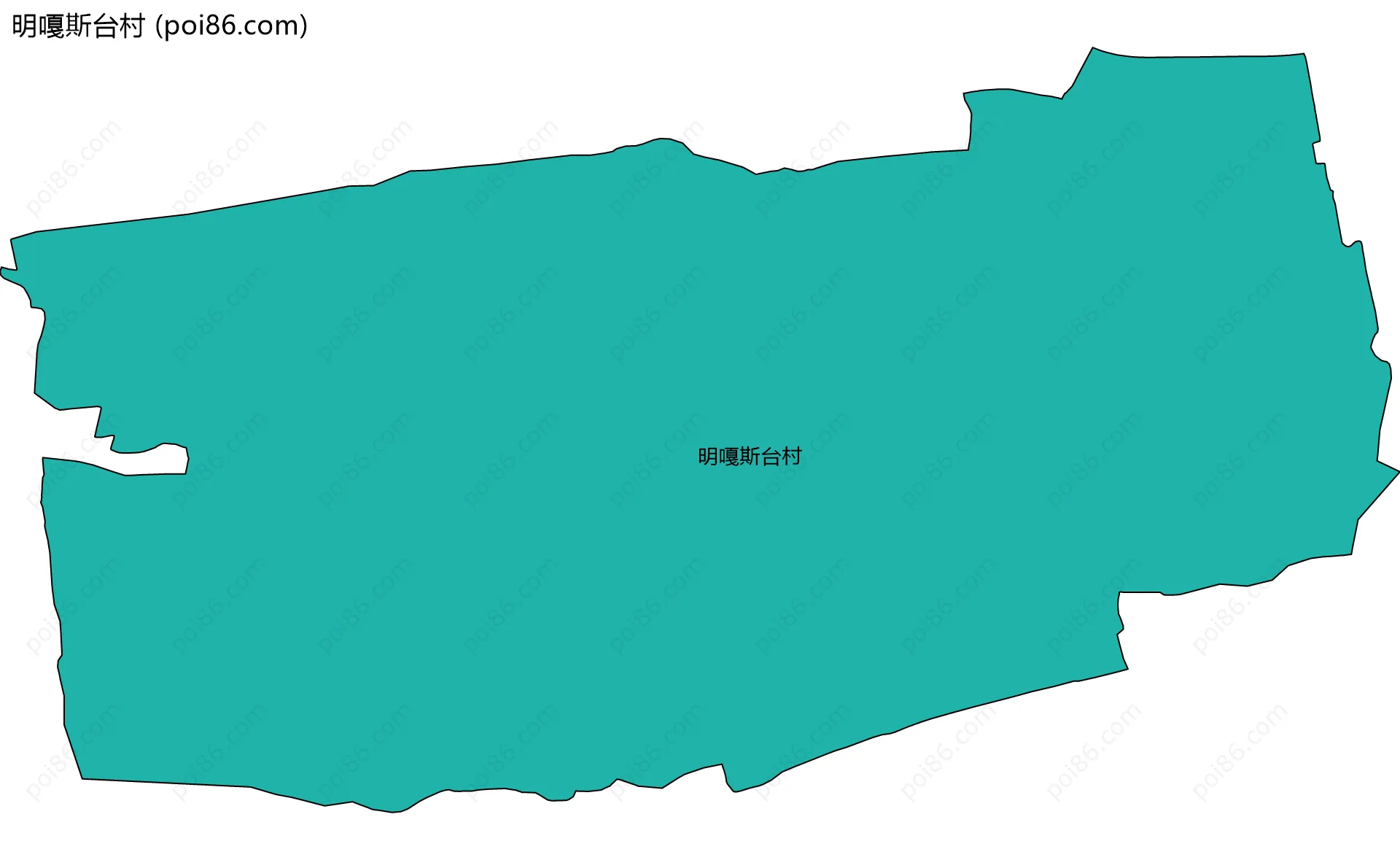明嘎斯台村边界地图