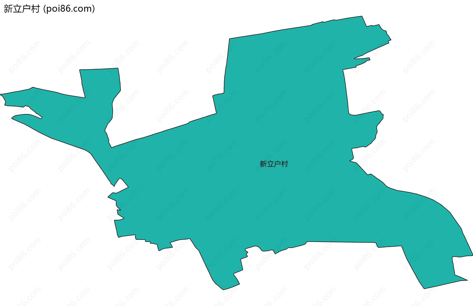 新立户村边界地图