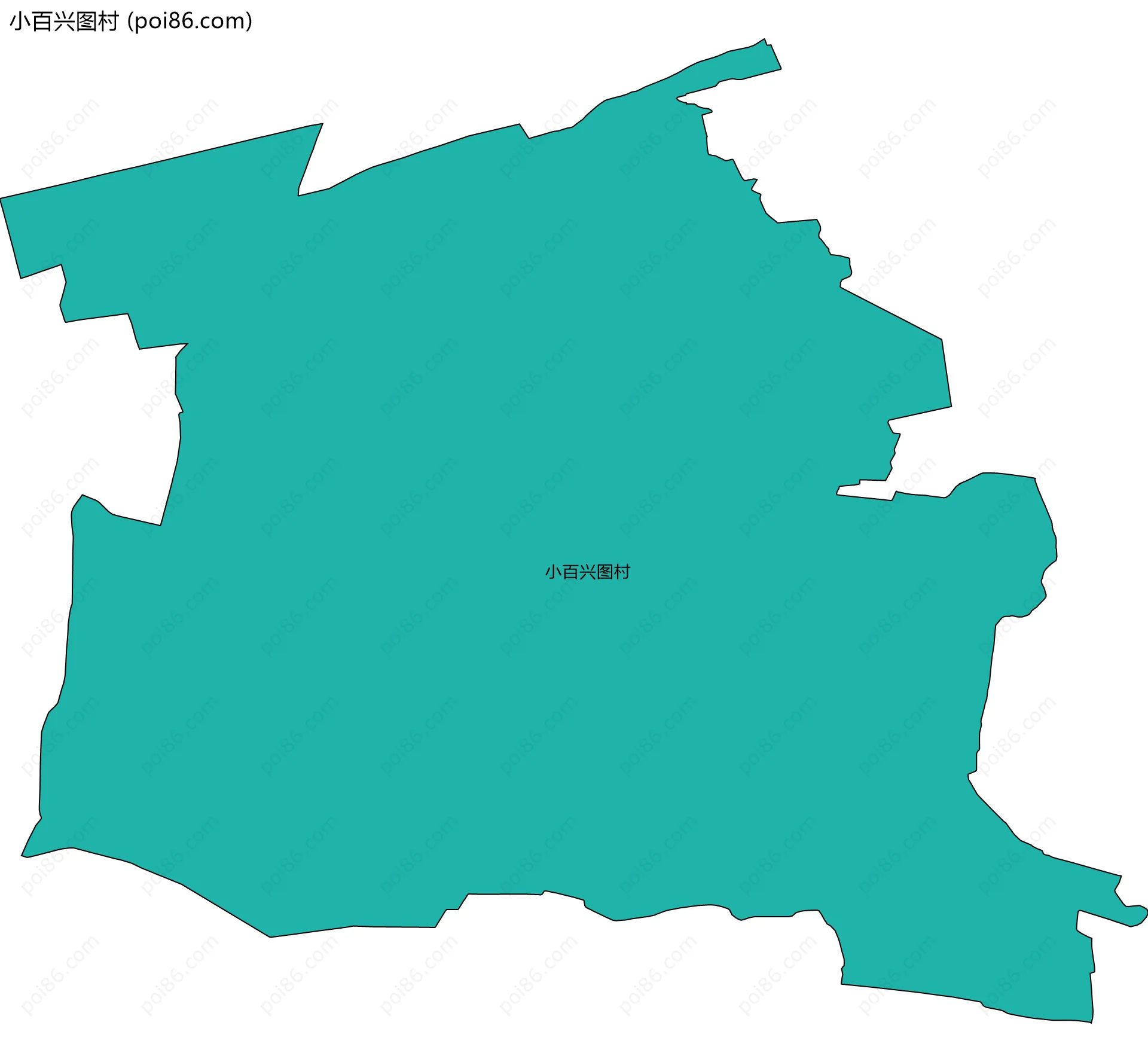 小百兴图村边界地图