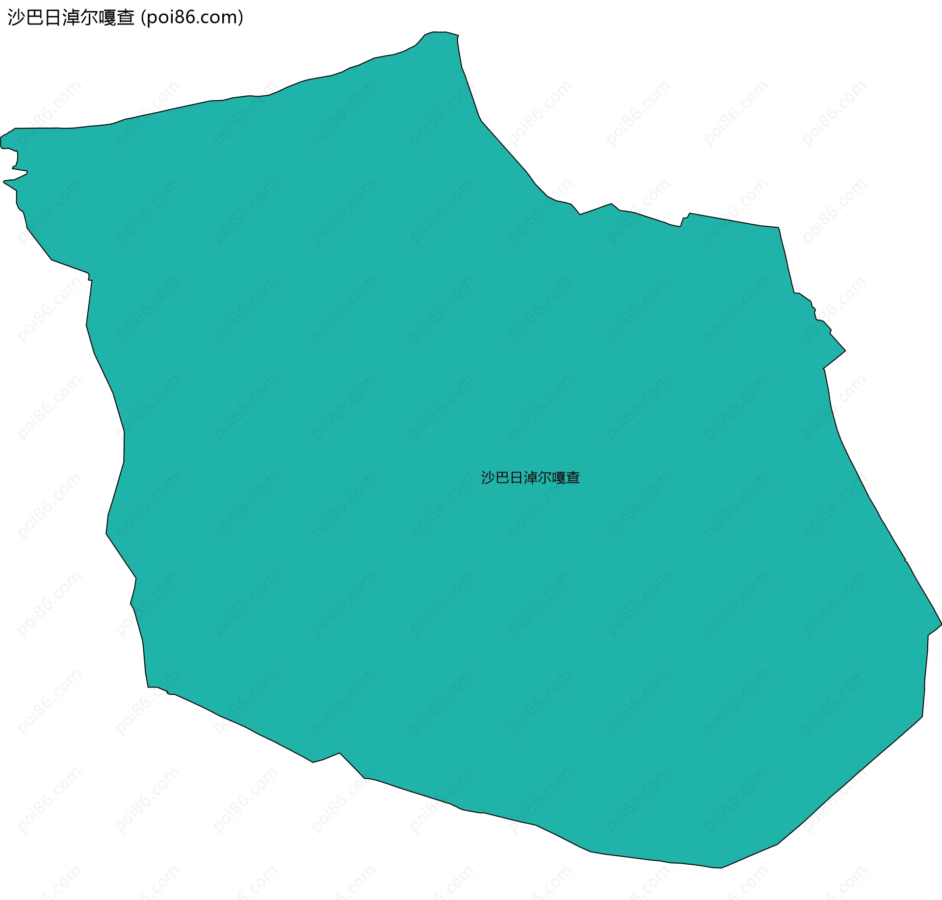 沙巴日淖尔嘎查边界地图