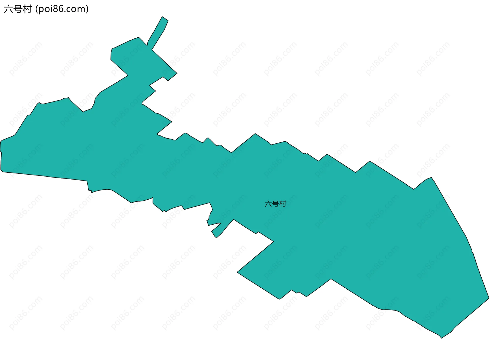 六号村边界地图
