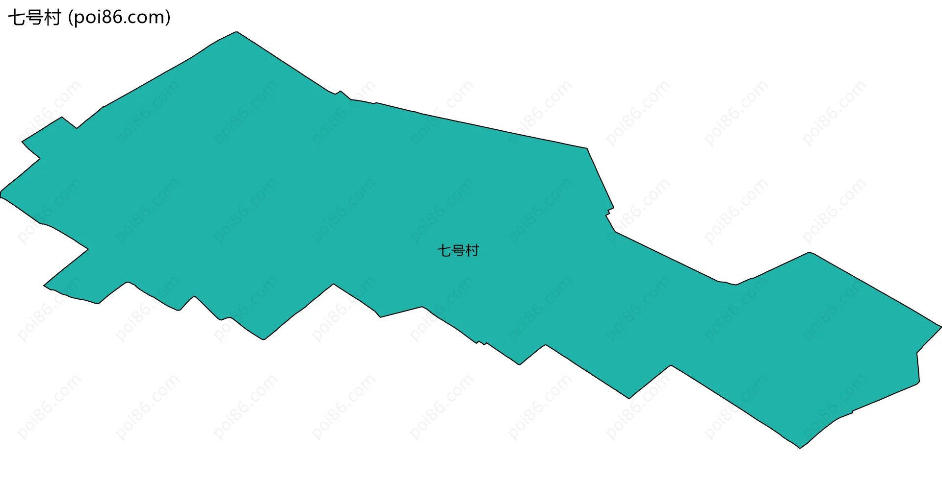 七号村边界地图