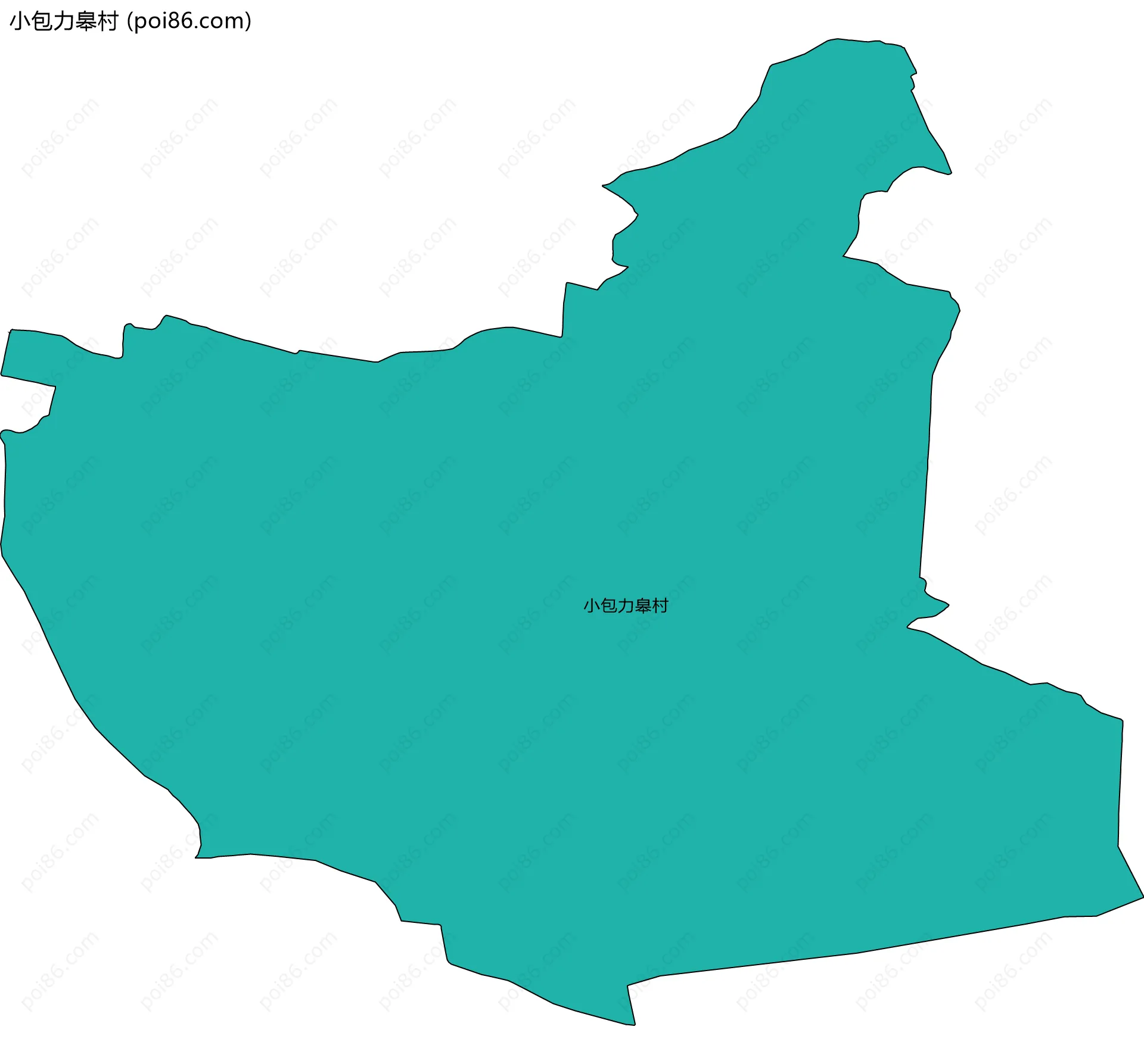 小包力皋村边界地图