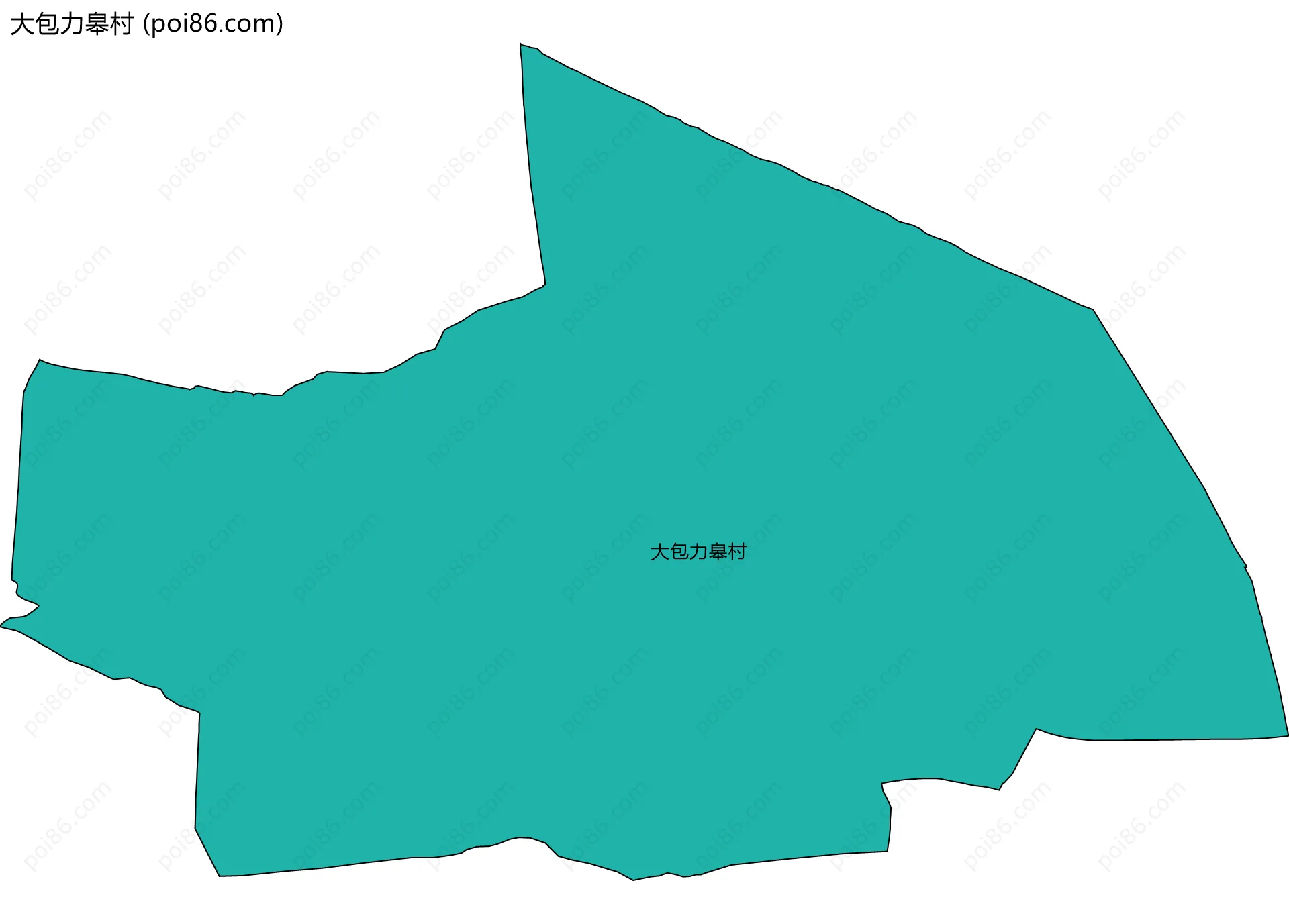 大包力皋村边界地图