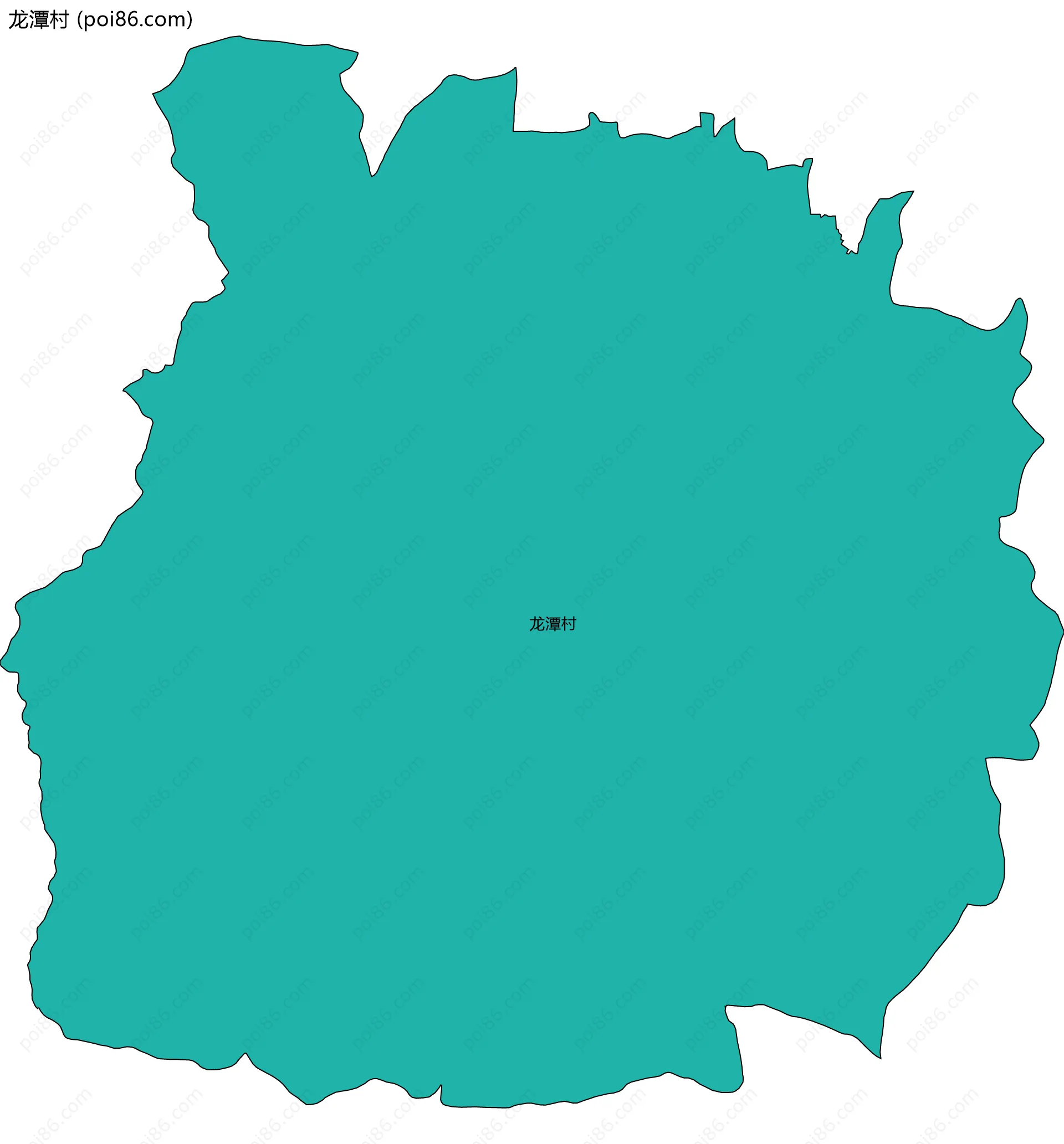 龙潭村边界地图