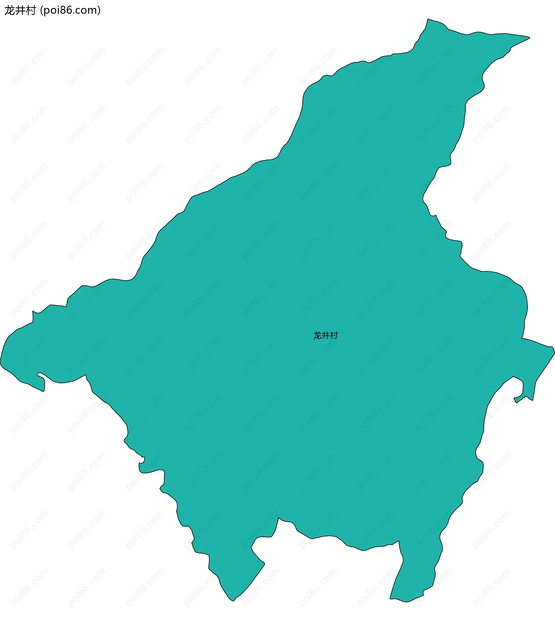 龙井村边界地图