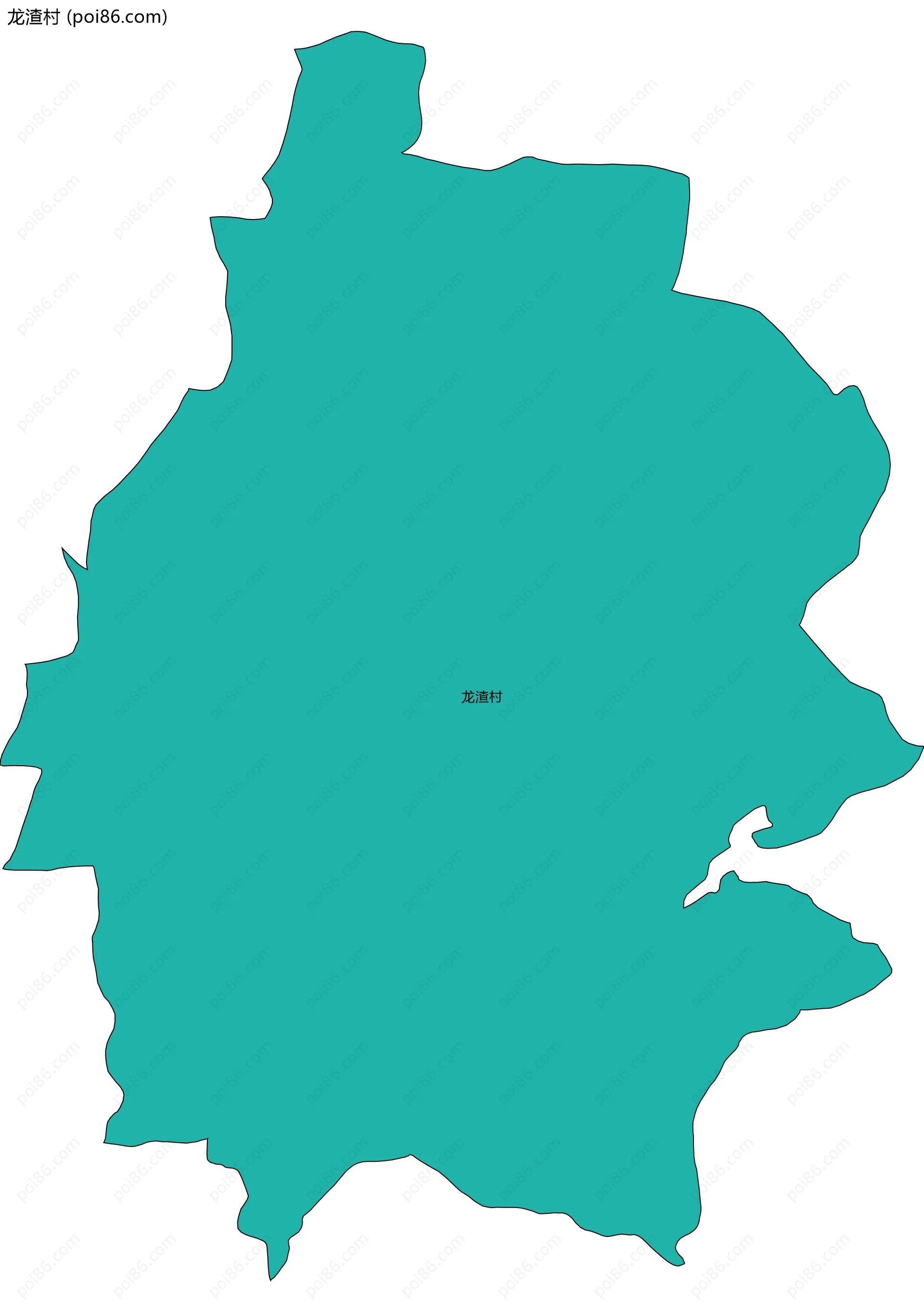 龙渣村边界地图