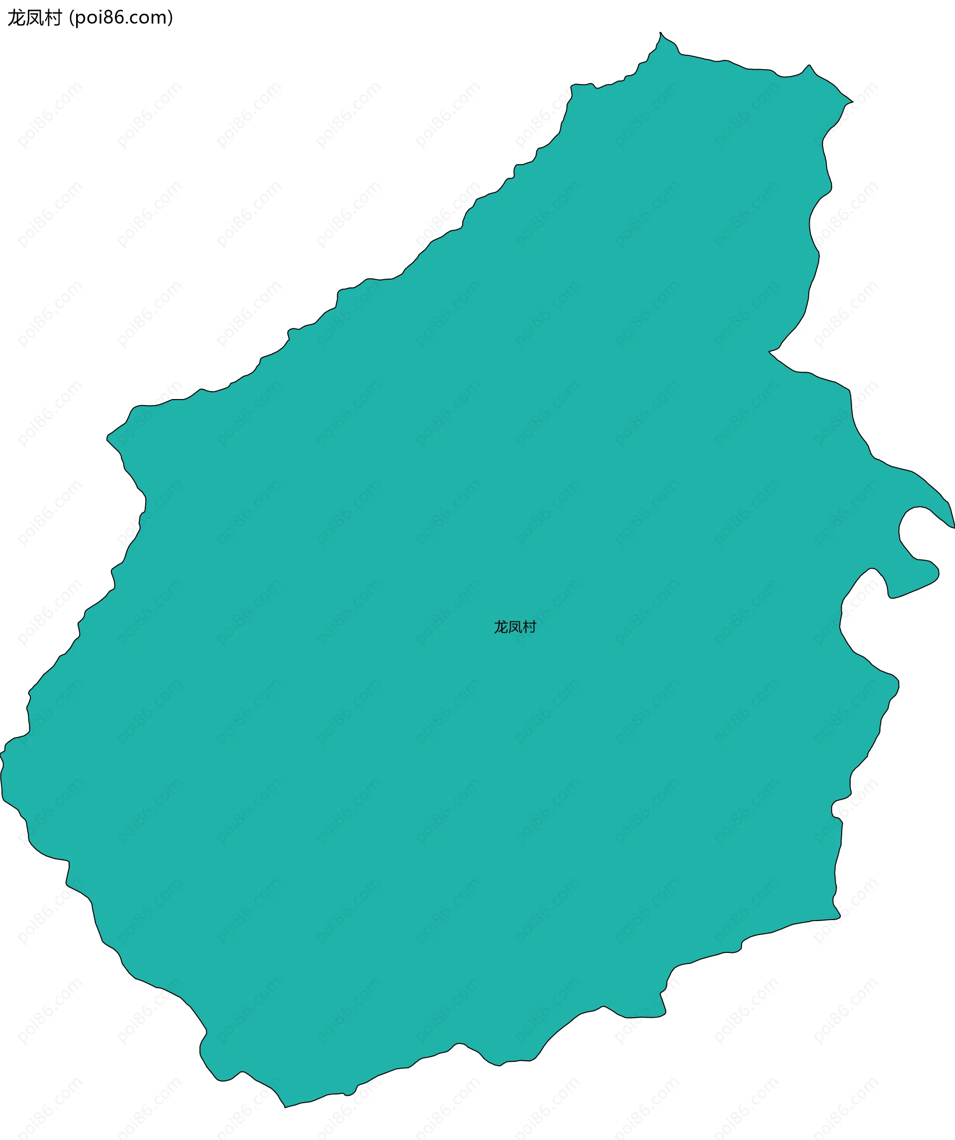 龙凤村边界地图