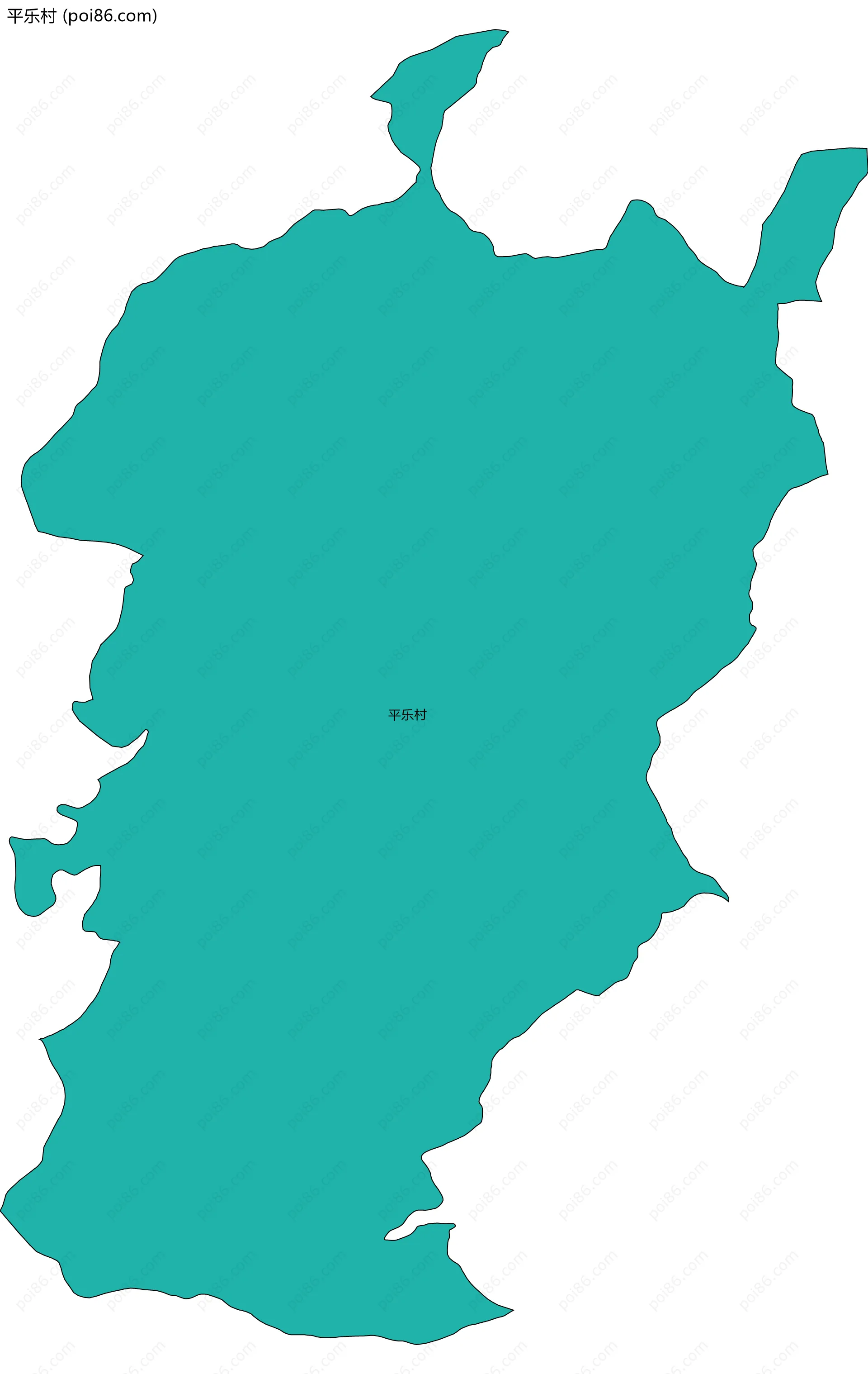 平乐村边界地图