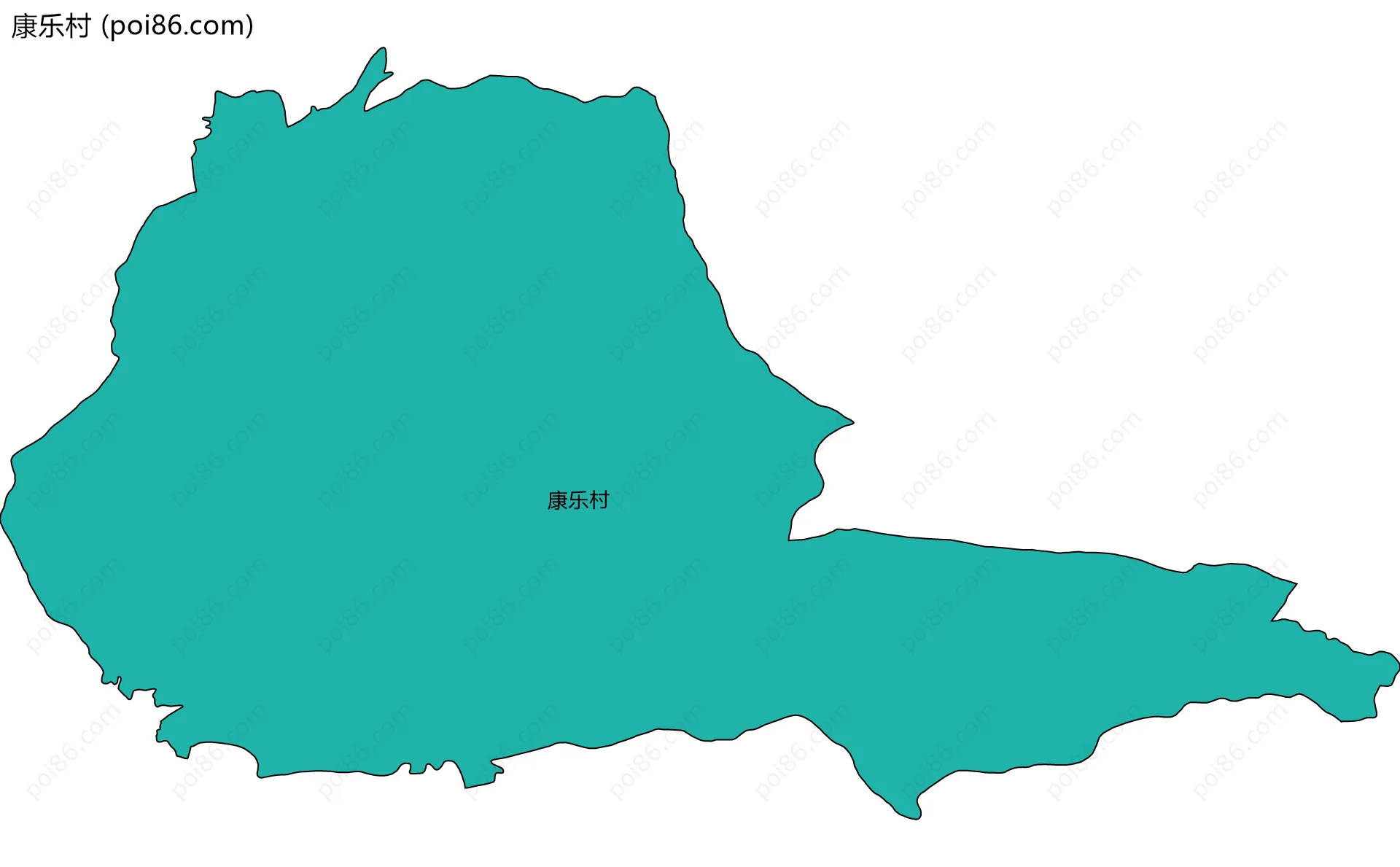 康乐村边界地图