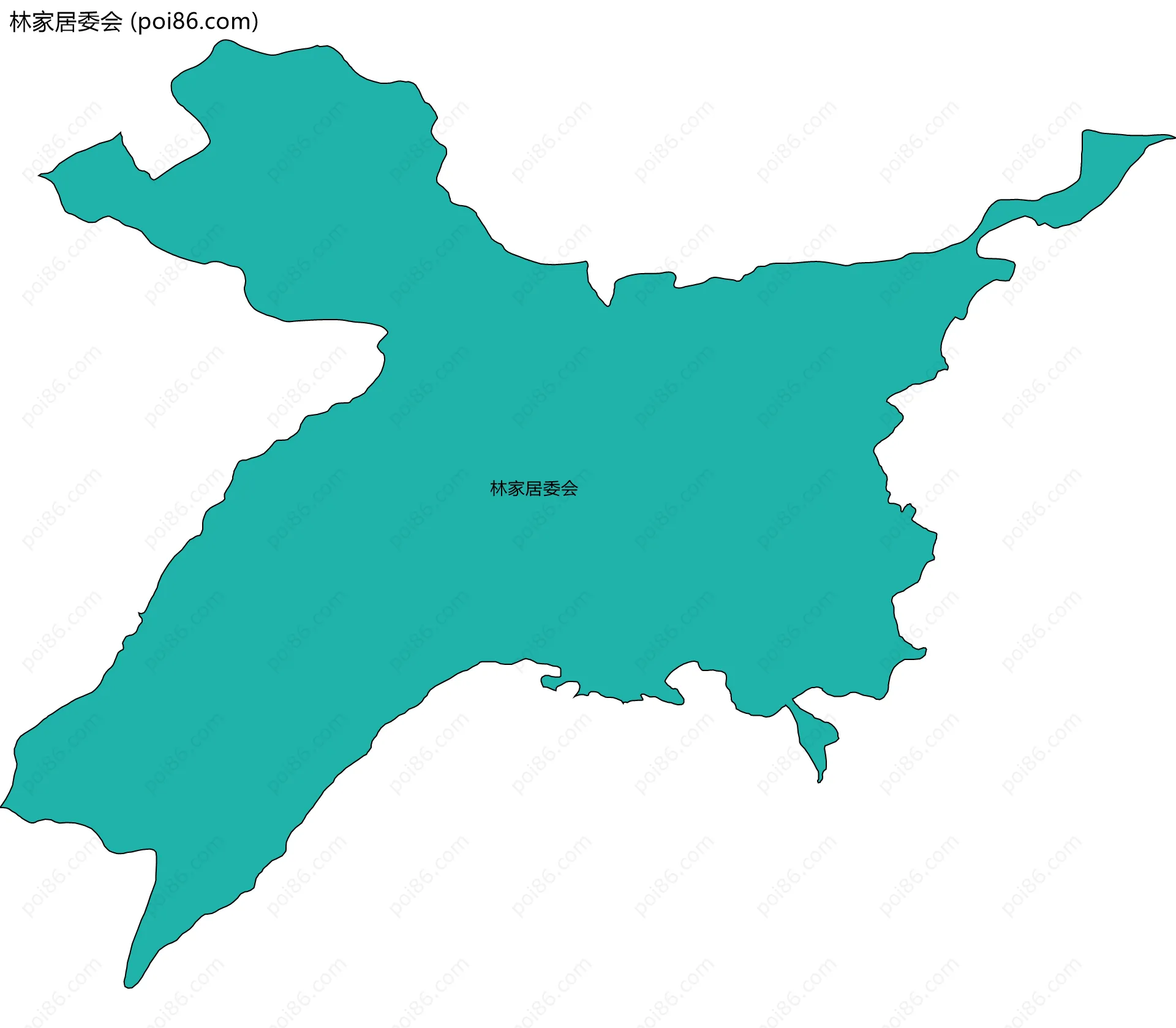 林家居委会边界地图