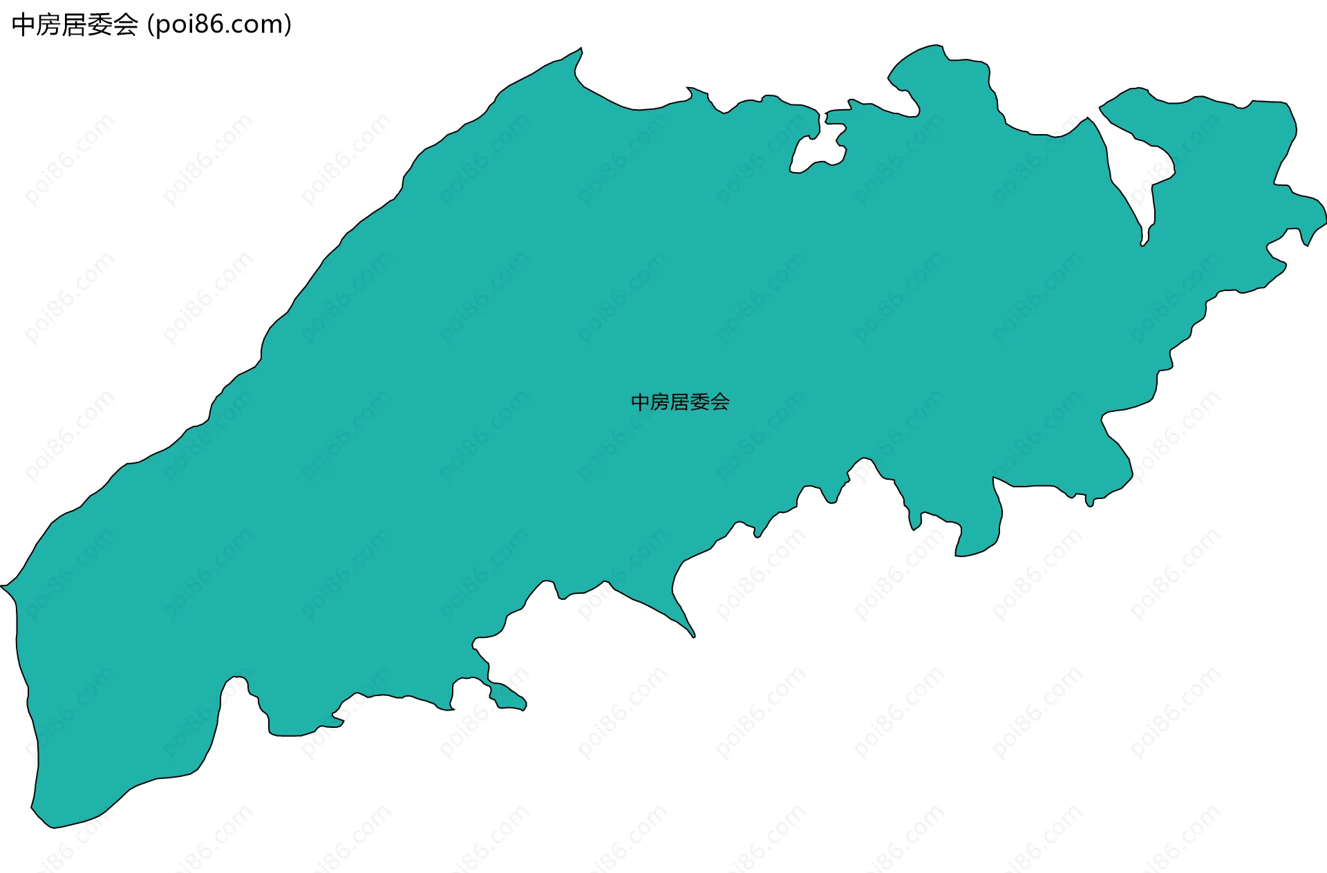 中房居委会边界地图