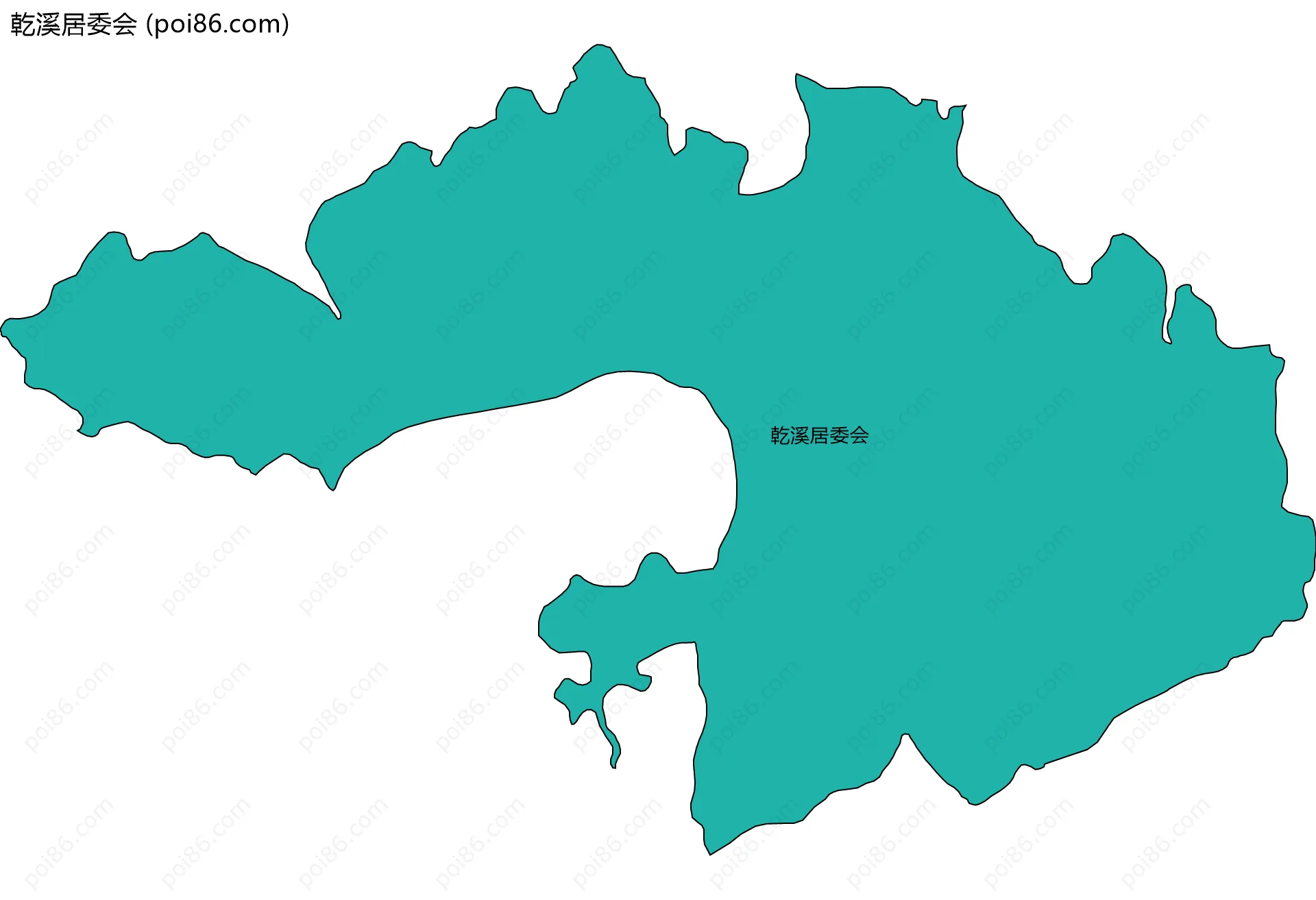 乾溪居委会边界地图
