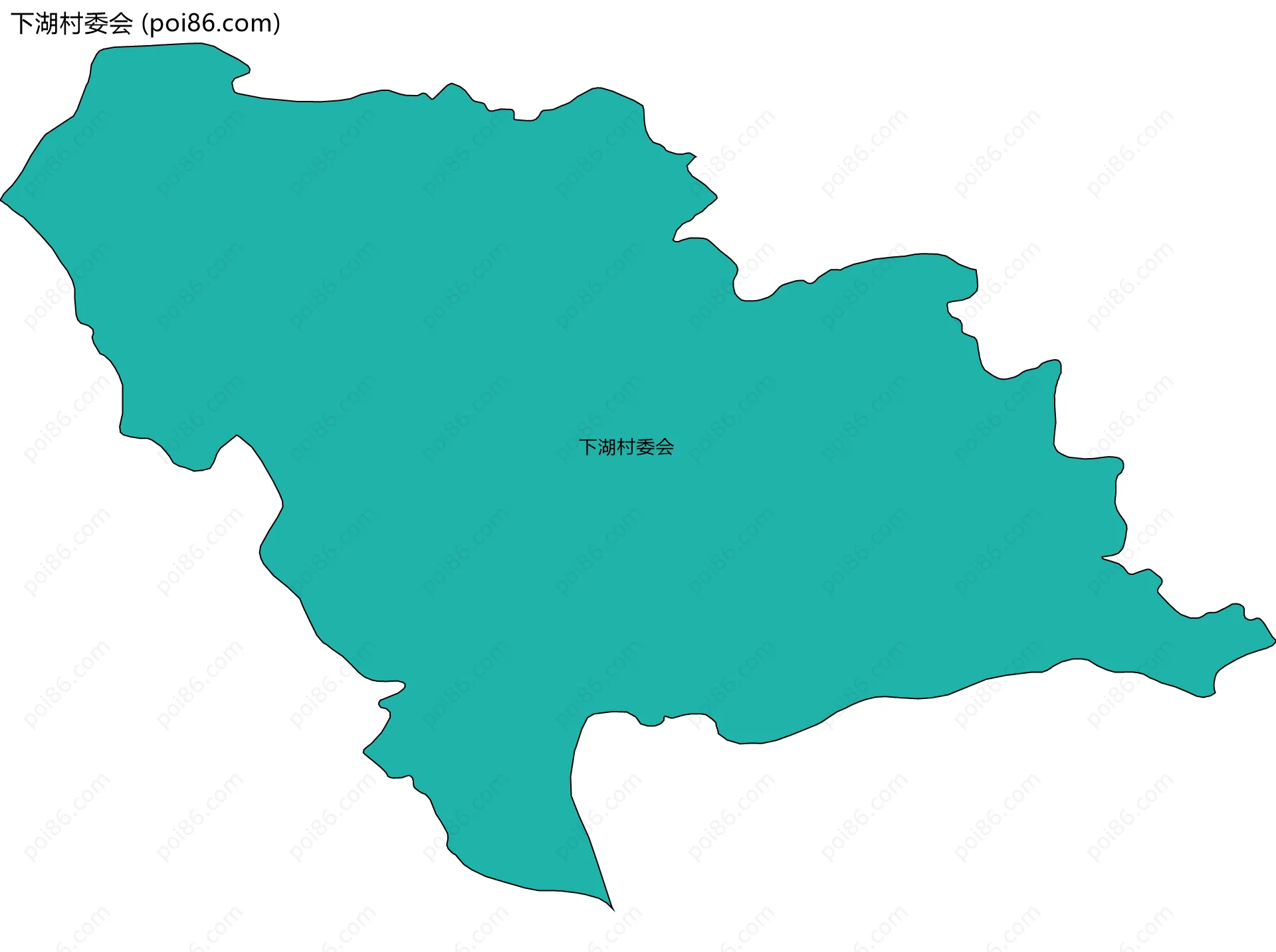 下湖村委会边界地图