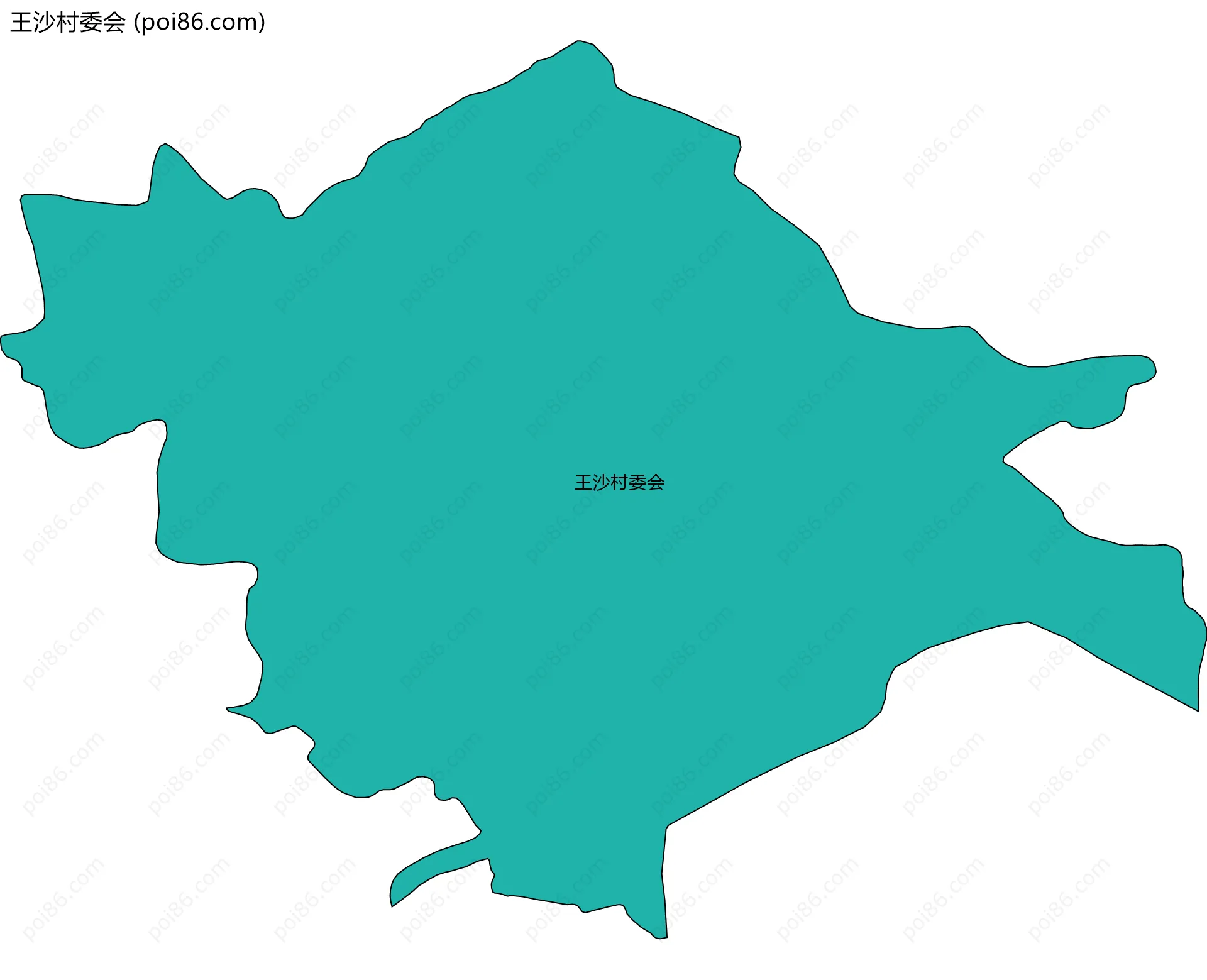王沙村委会边界地图