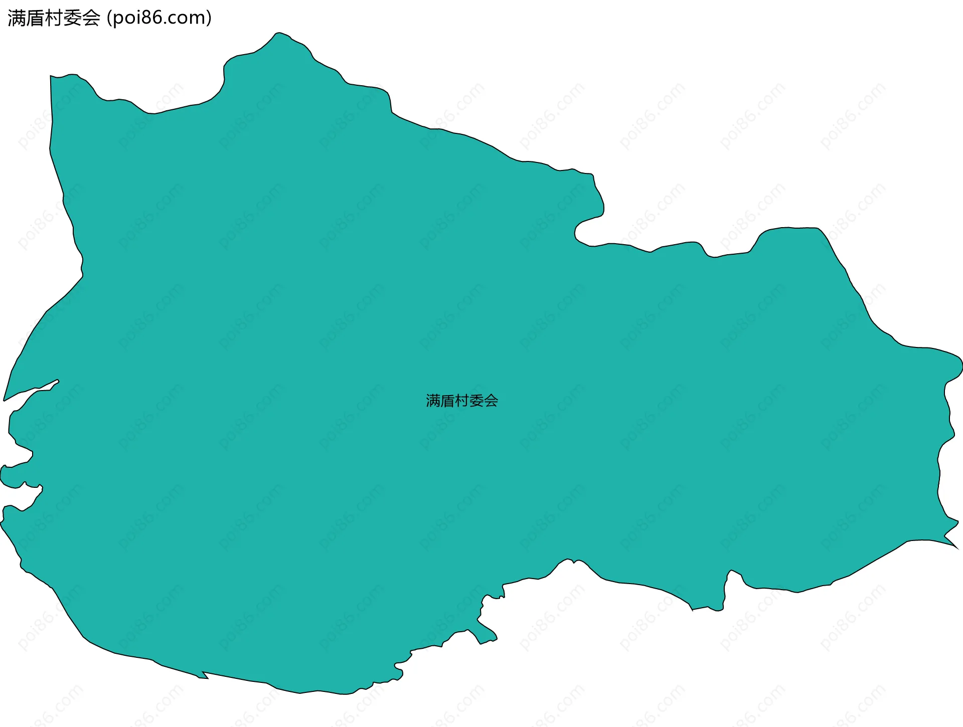 满盾村委会边界地图
