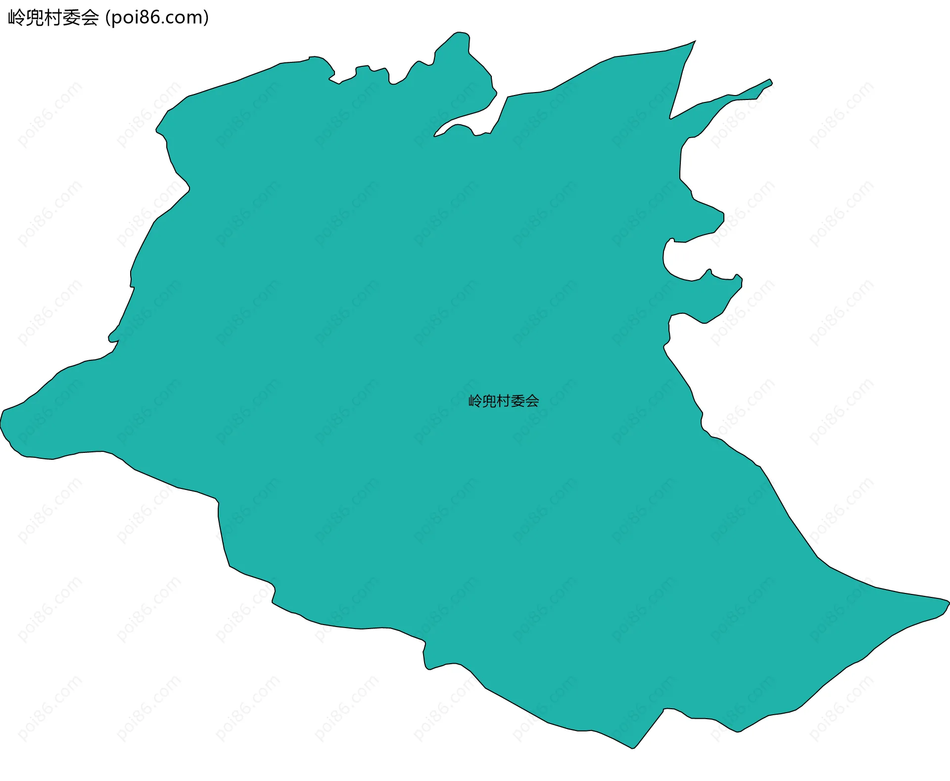 岭兜村委会边界地图