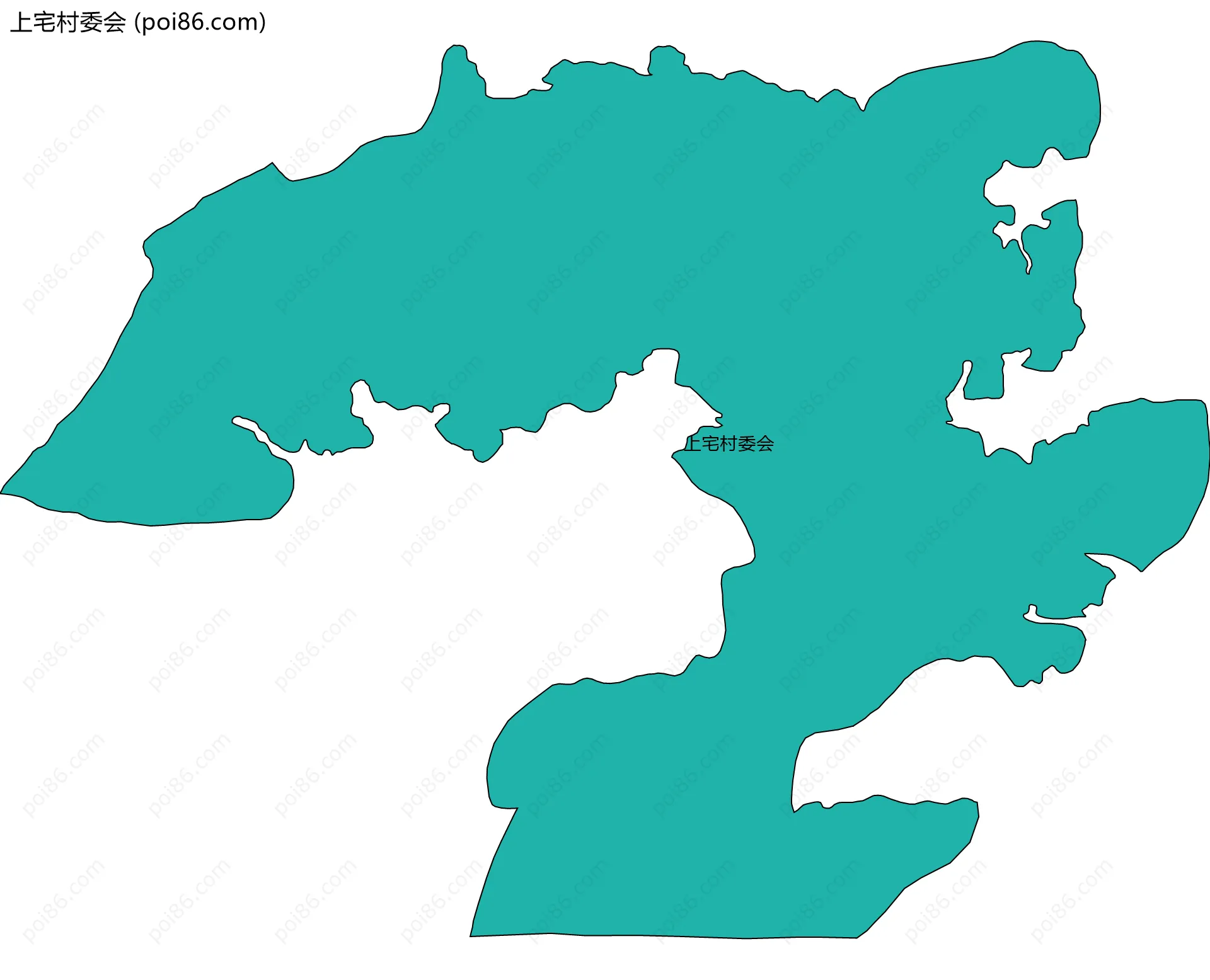 上宅村委会边界地图