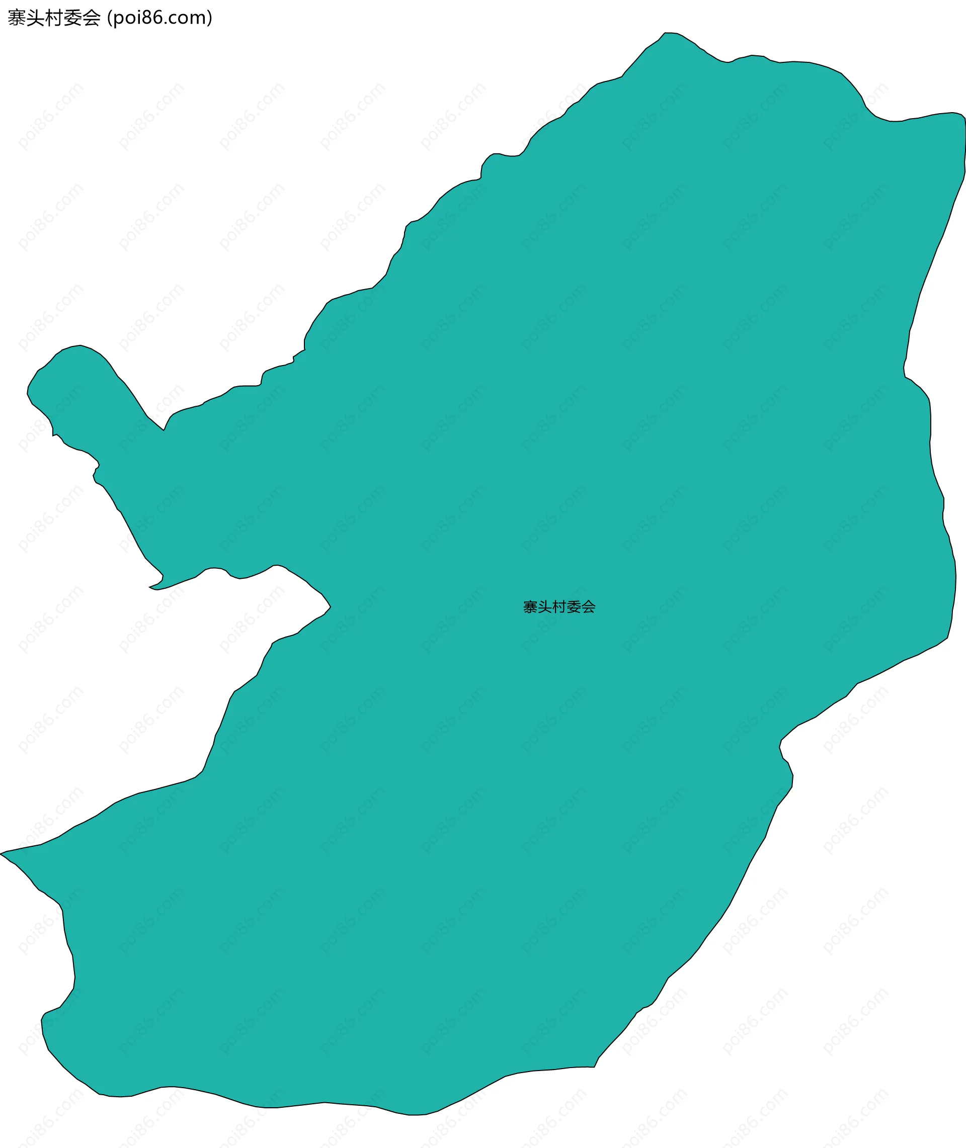 寨头村委会边界地图