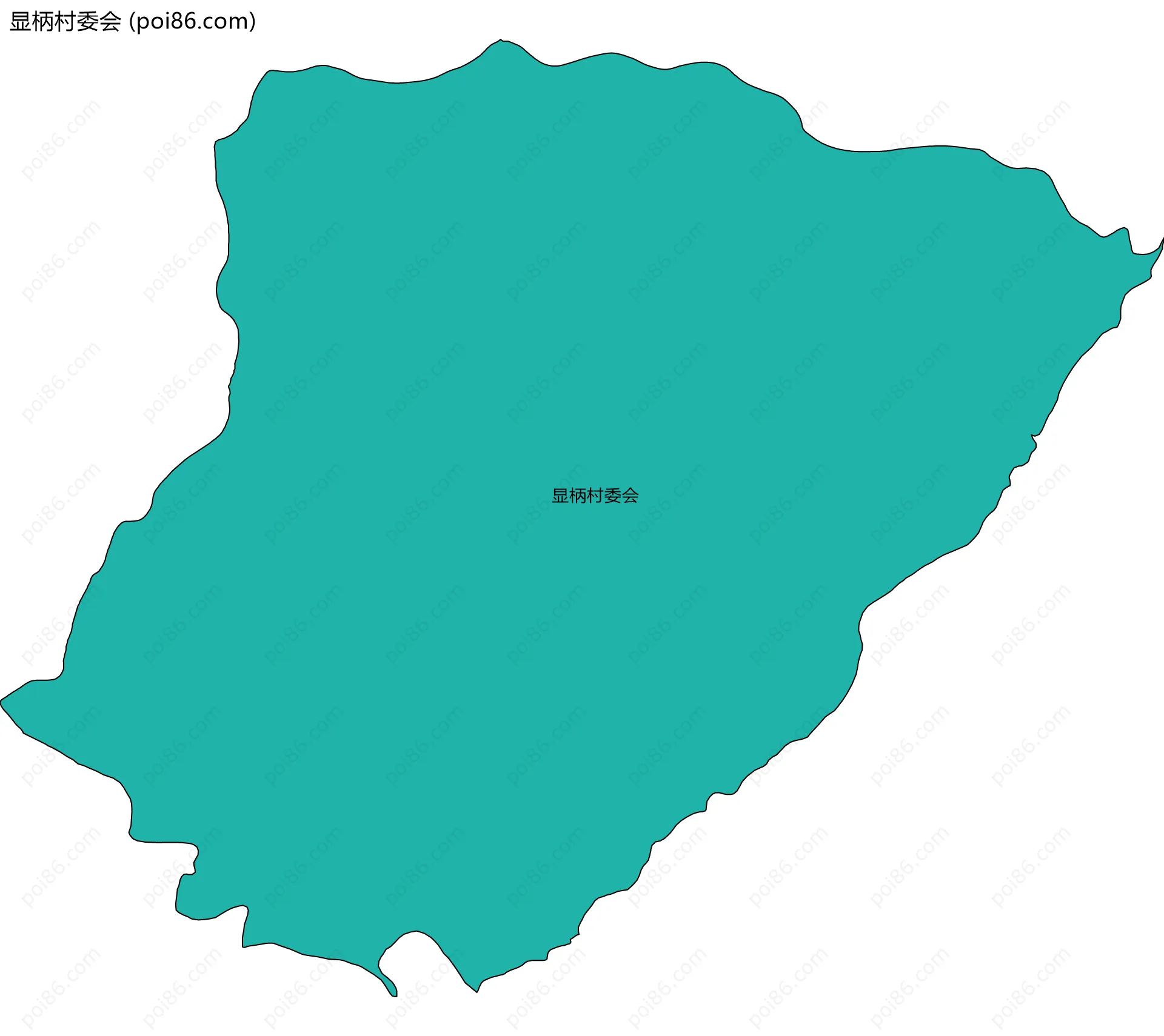 显柄村委会边界地图