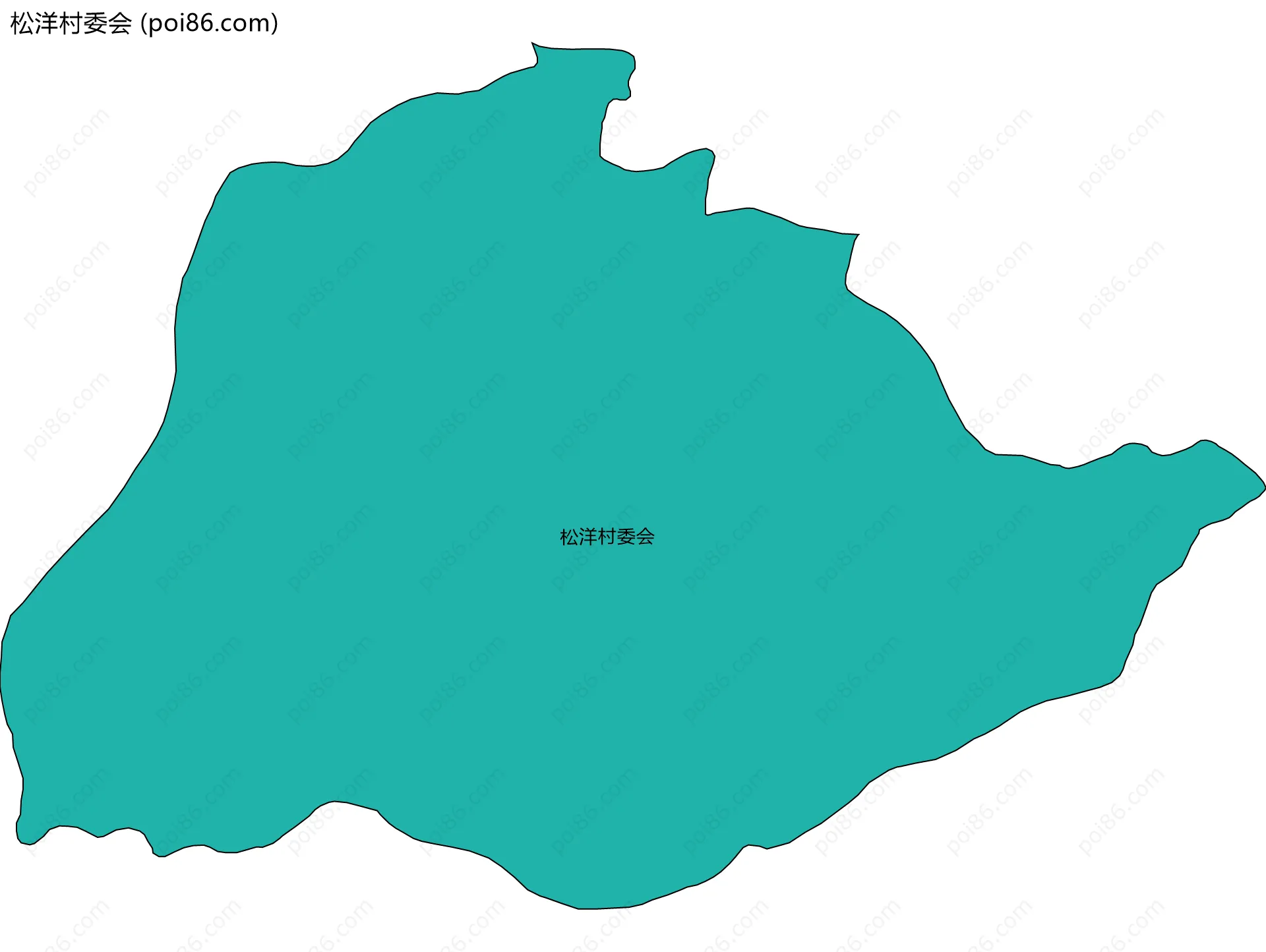 松洋村委会边界地图