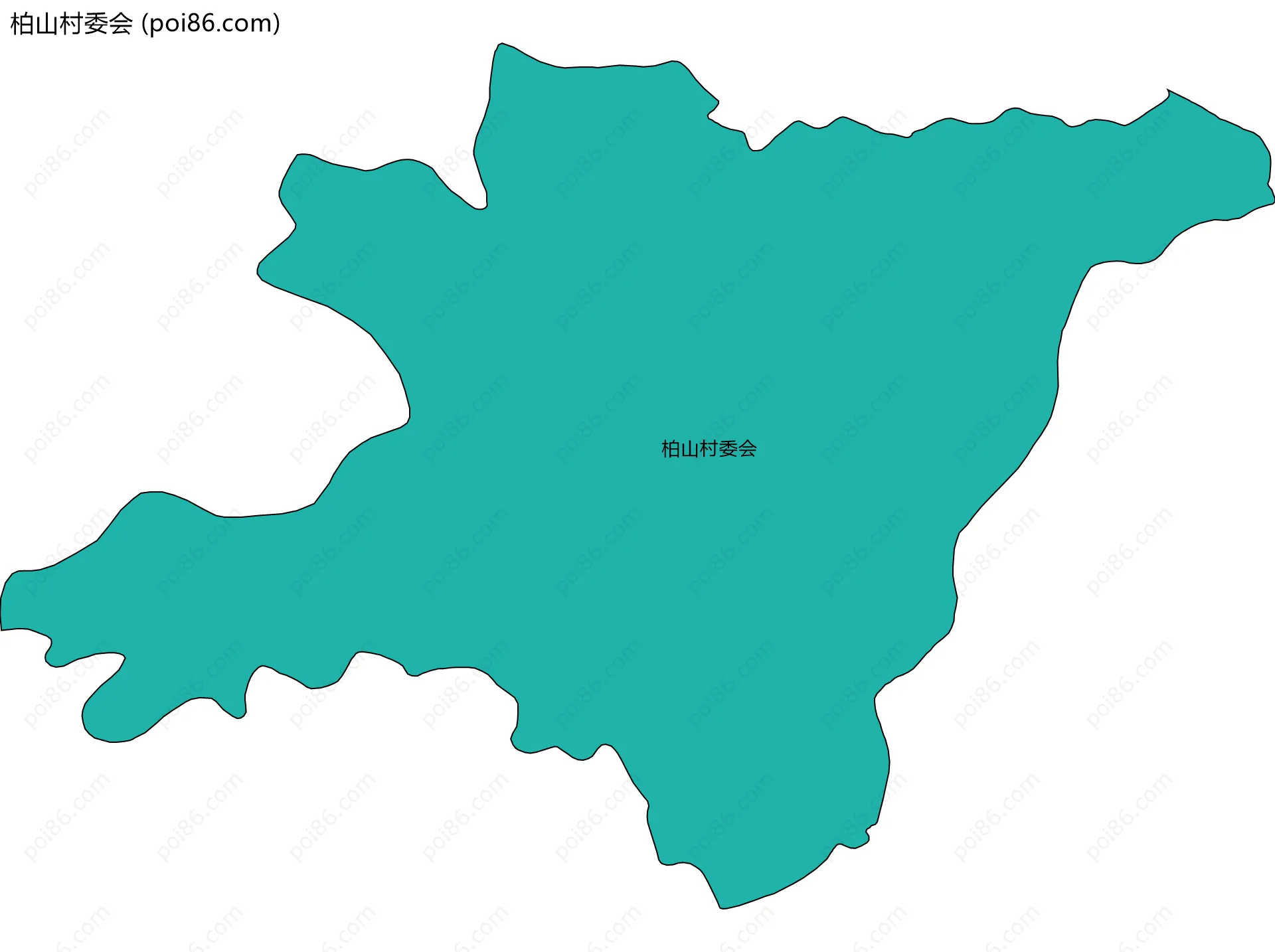 柏山村委会边界地图