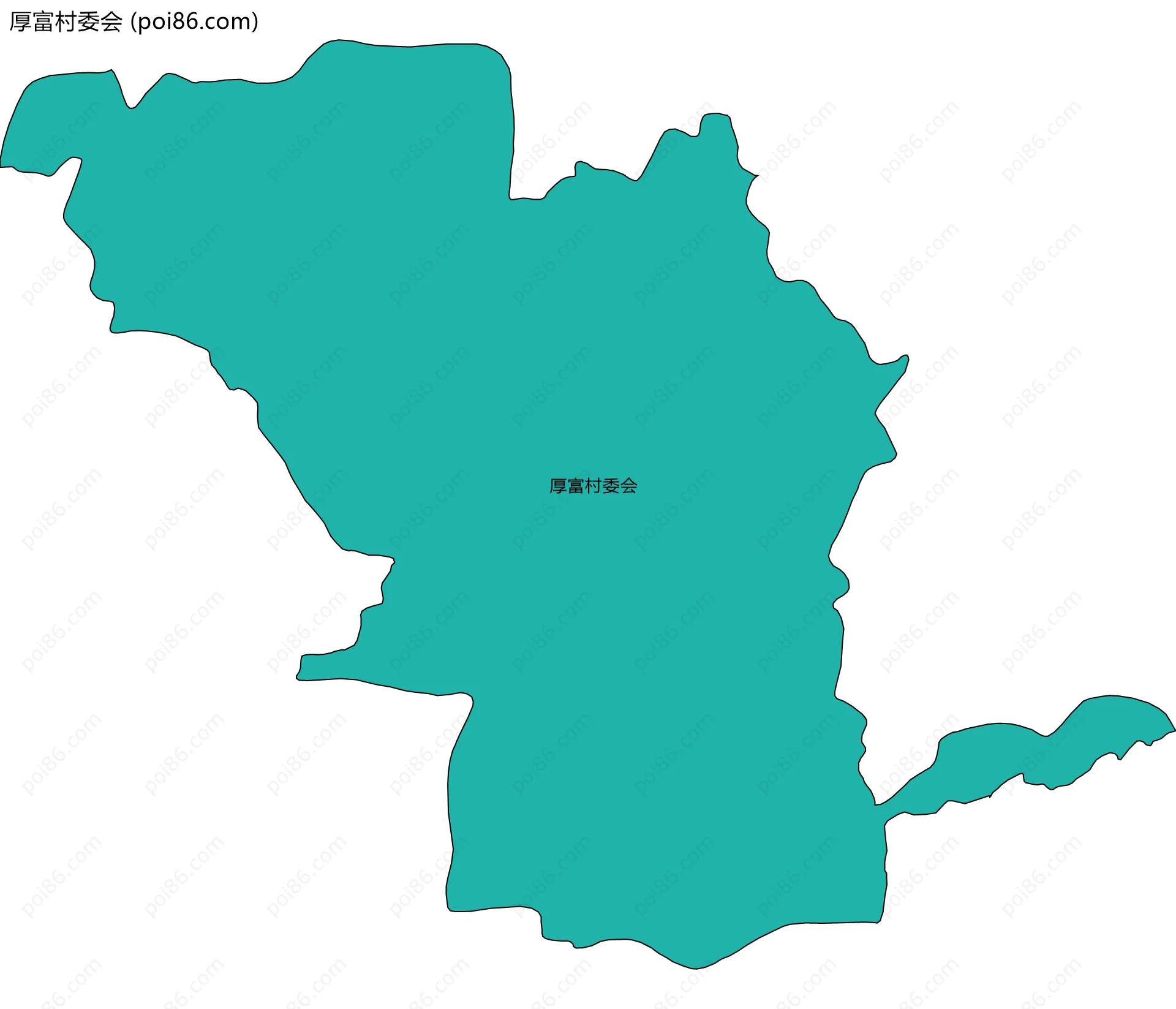 厚富村委会边界地图