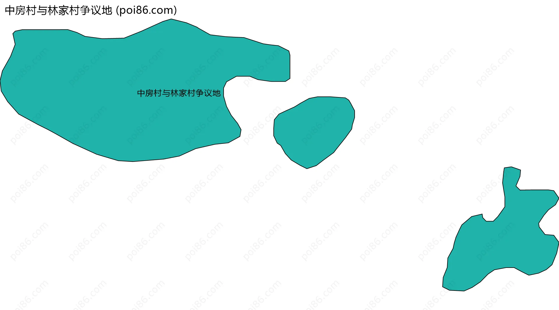 中房村与林家村争议地边界地图