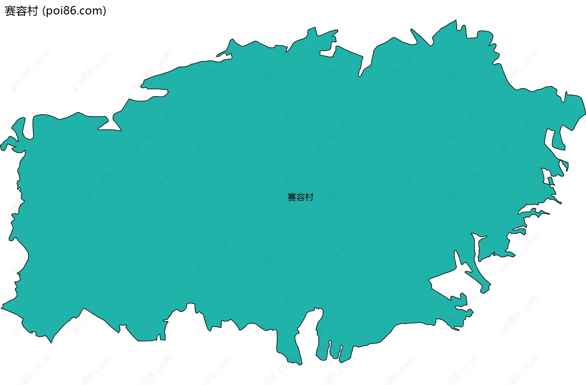 赛容村边界地图