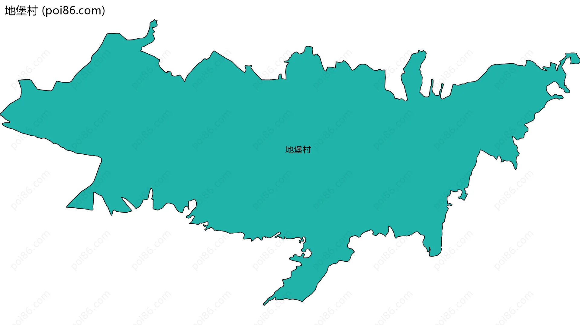 地堡村边界地图