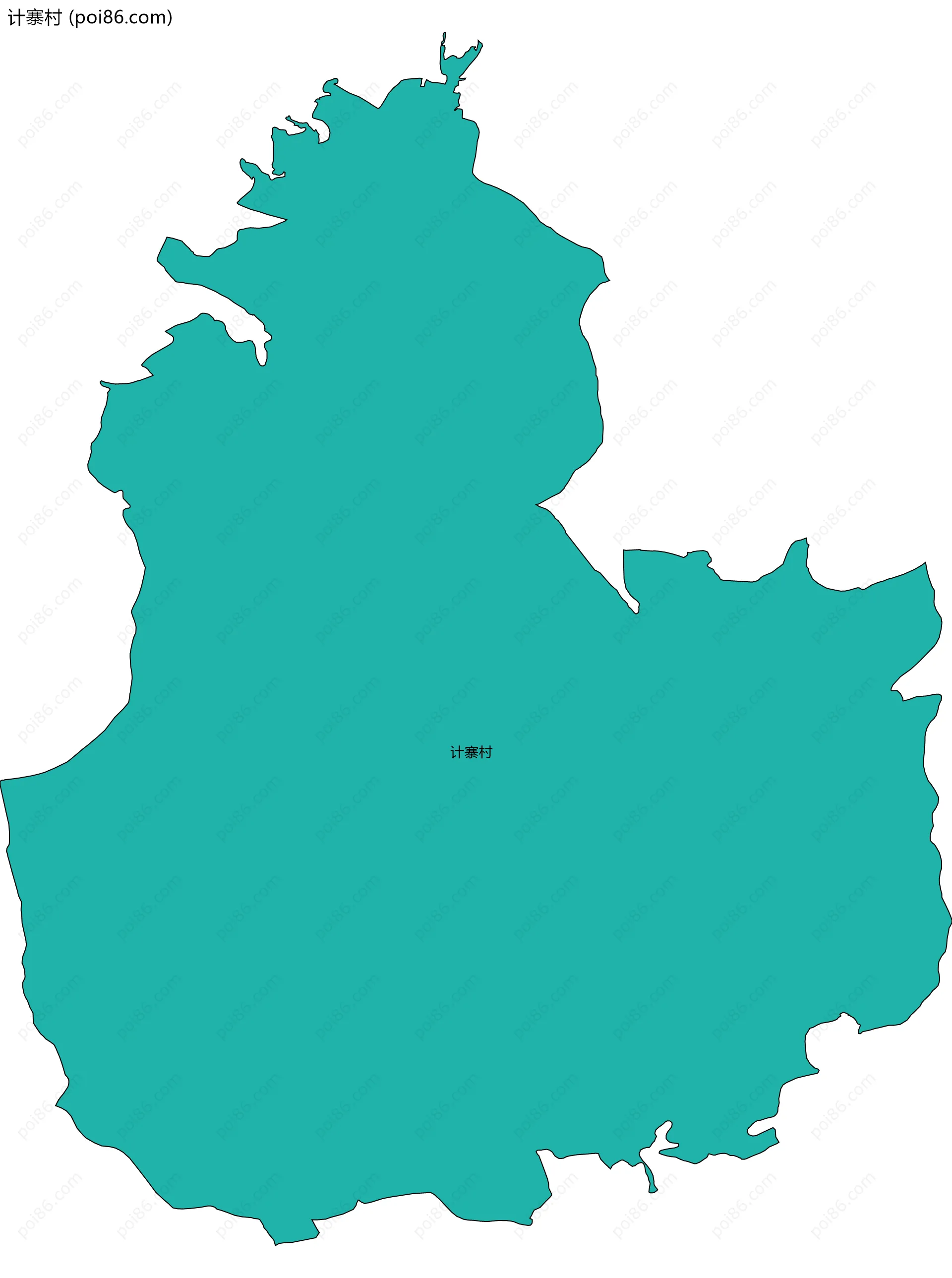 计寨村边界地图