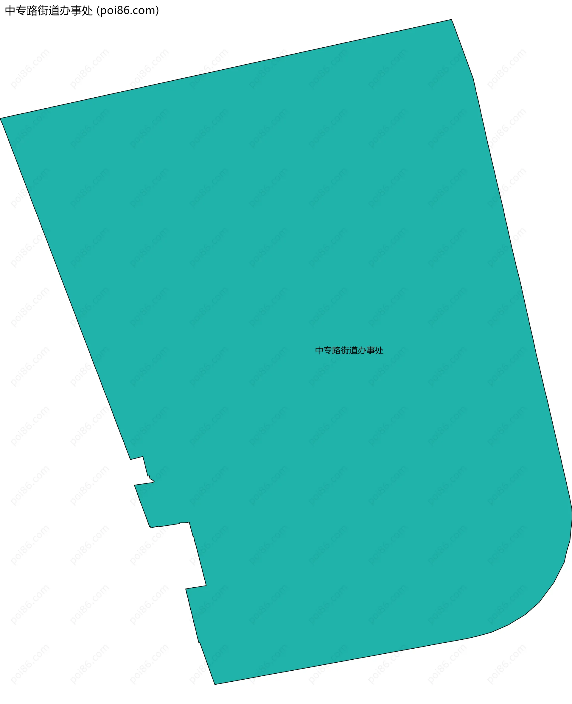 中专路街道办事处边界地图