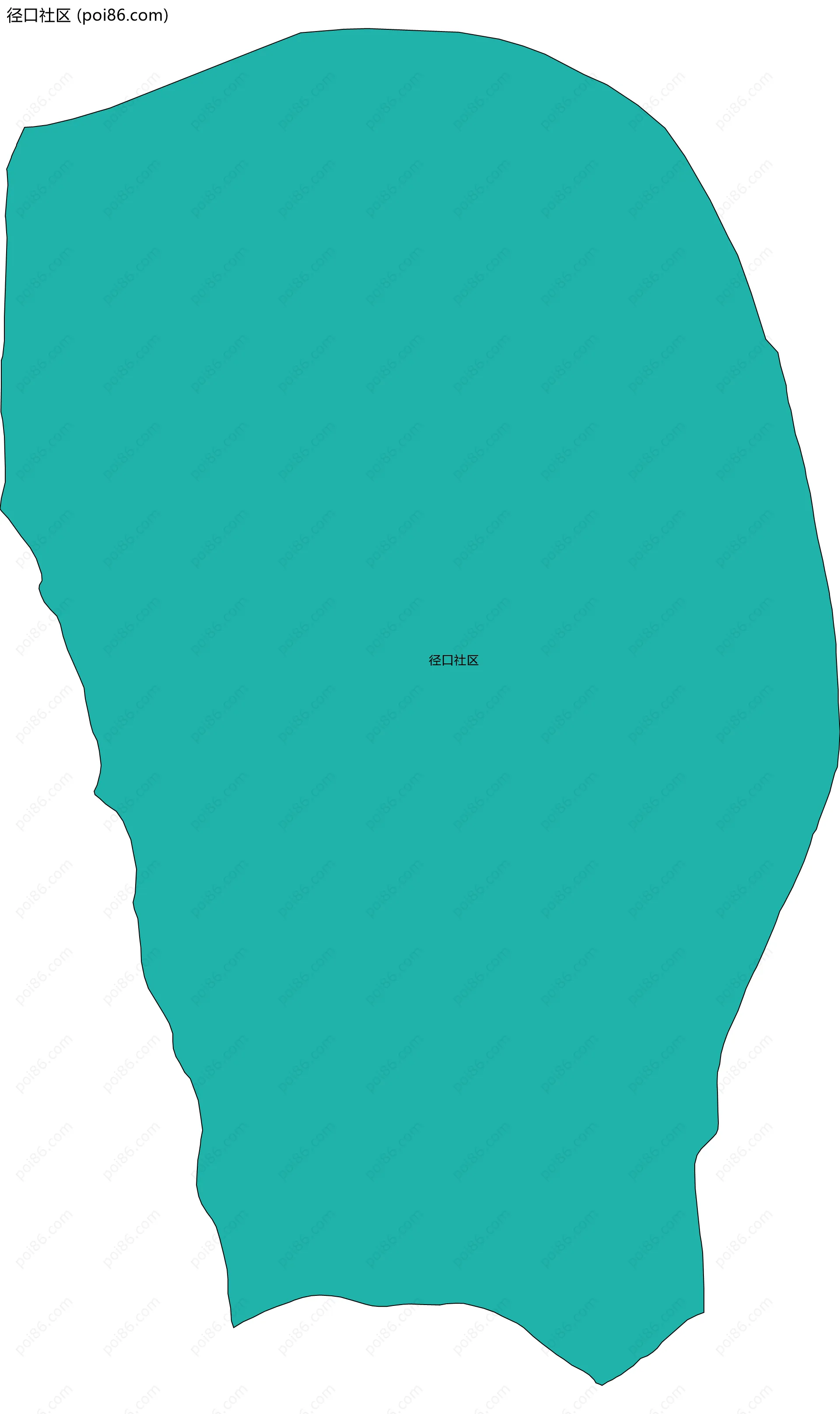 径口社区边界地图