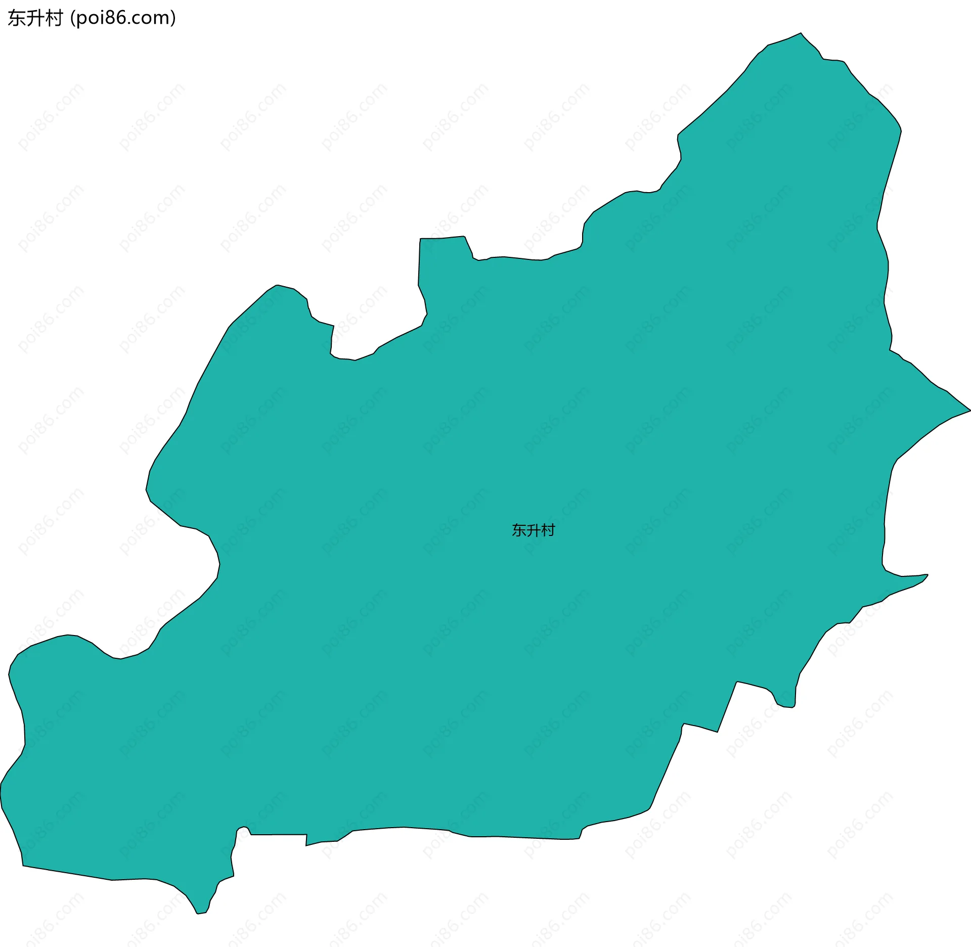 东升村边界地图