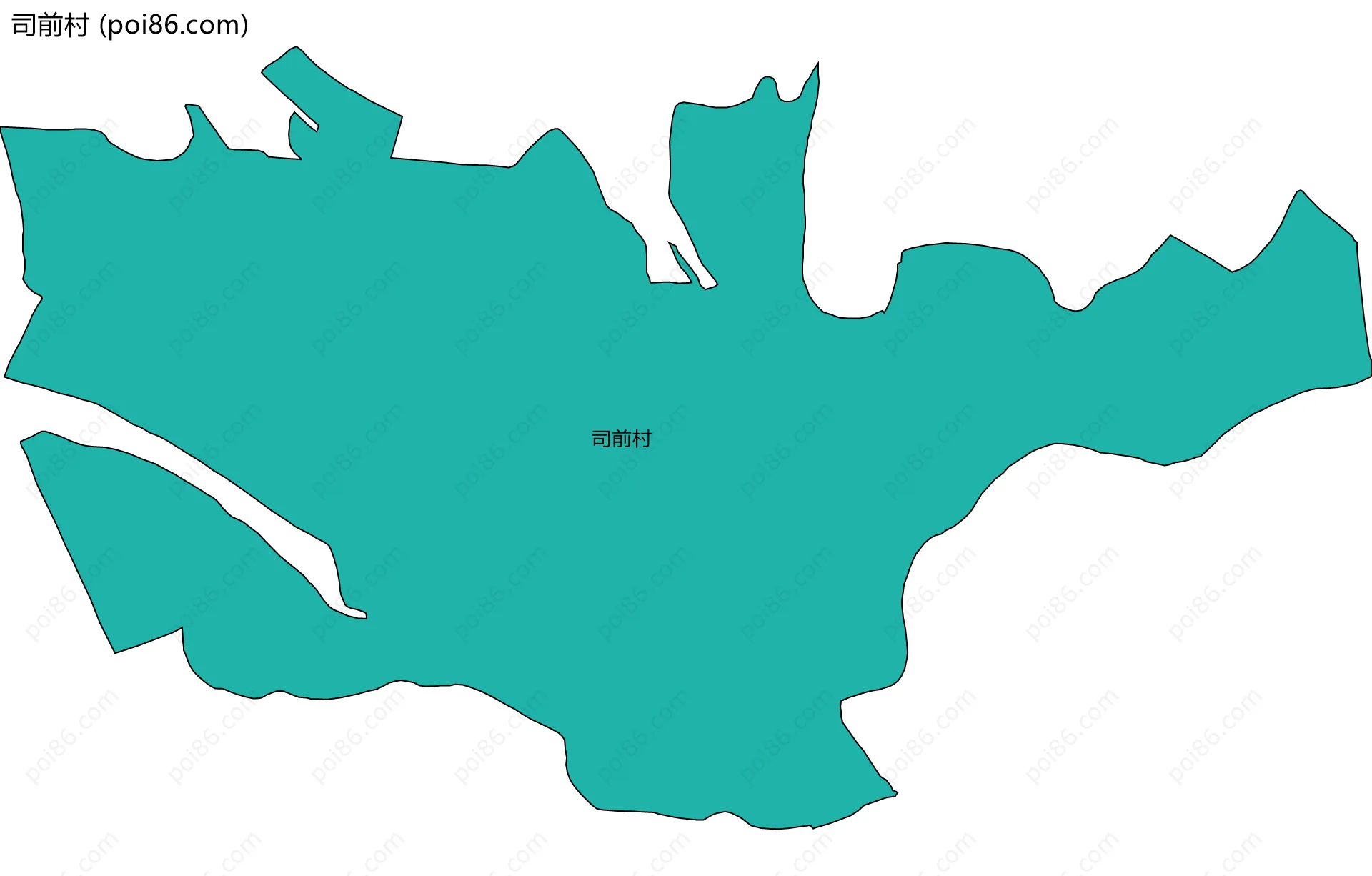 司前村边界地图