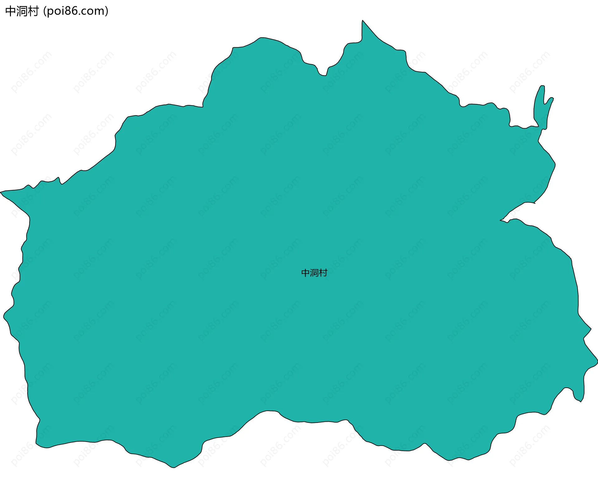 中洞村边界地图