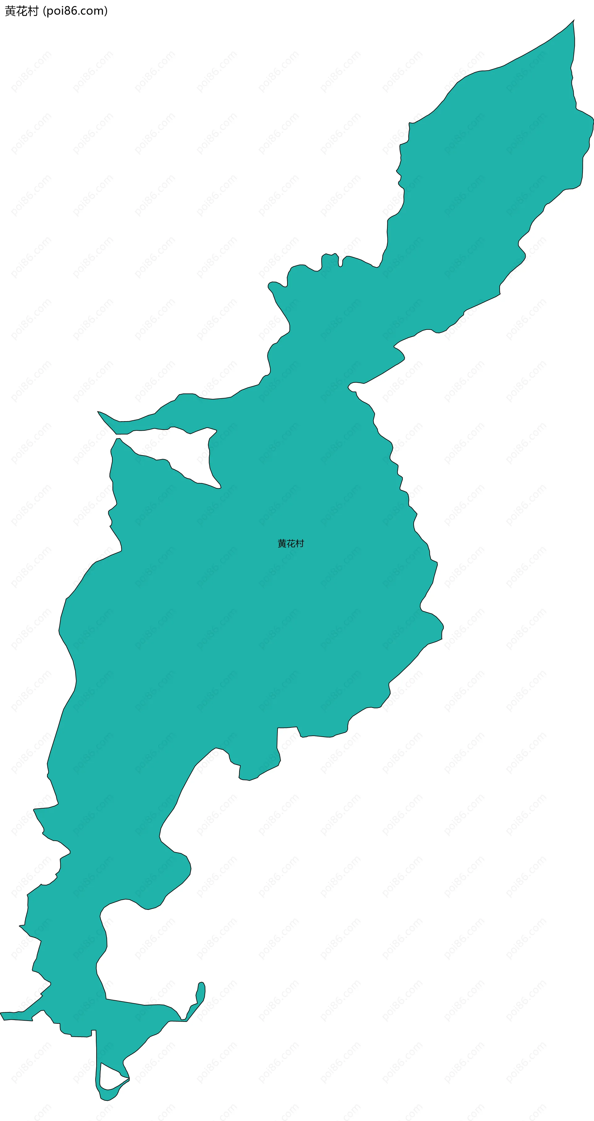 黄花村边界地图