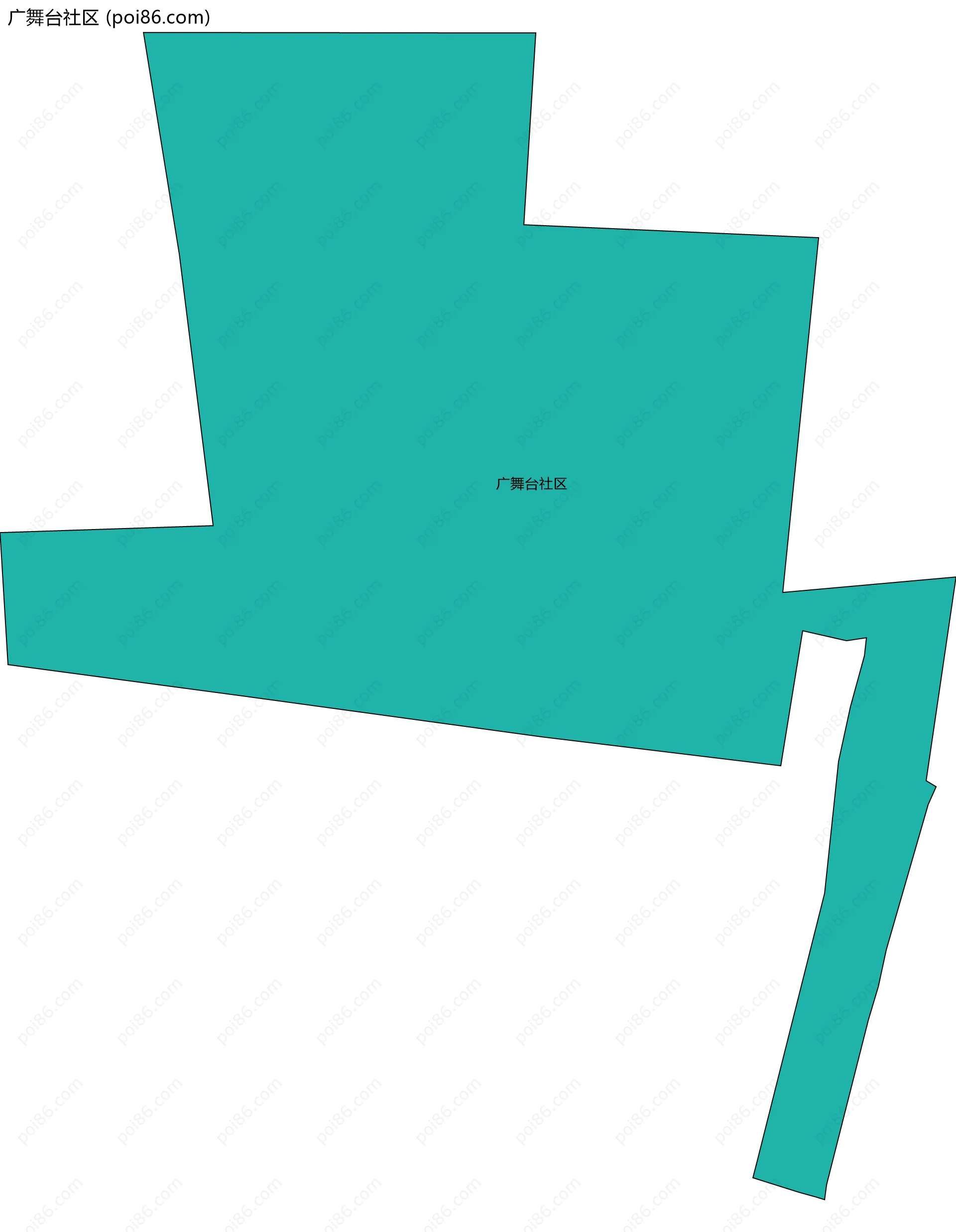 广舞台社区边界地图