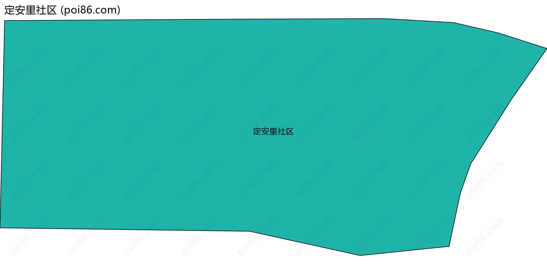 定安里社区边界地图