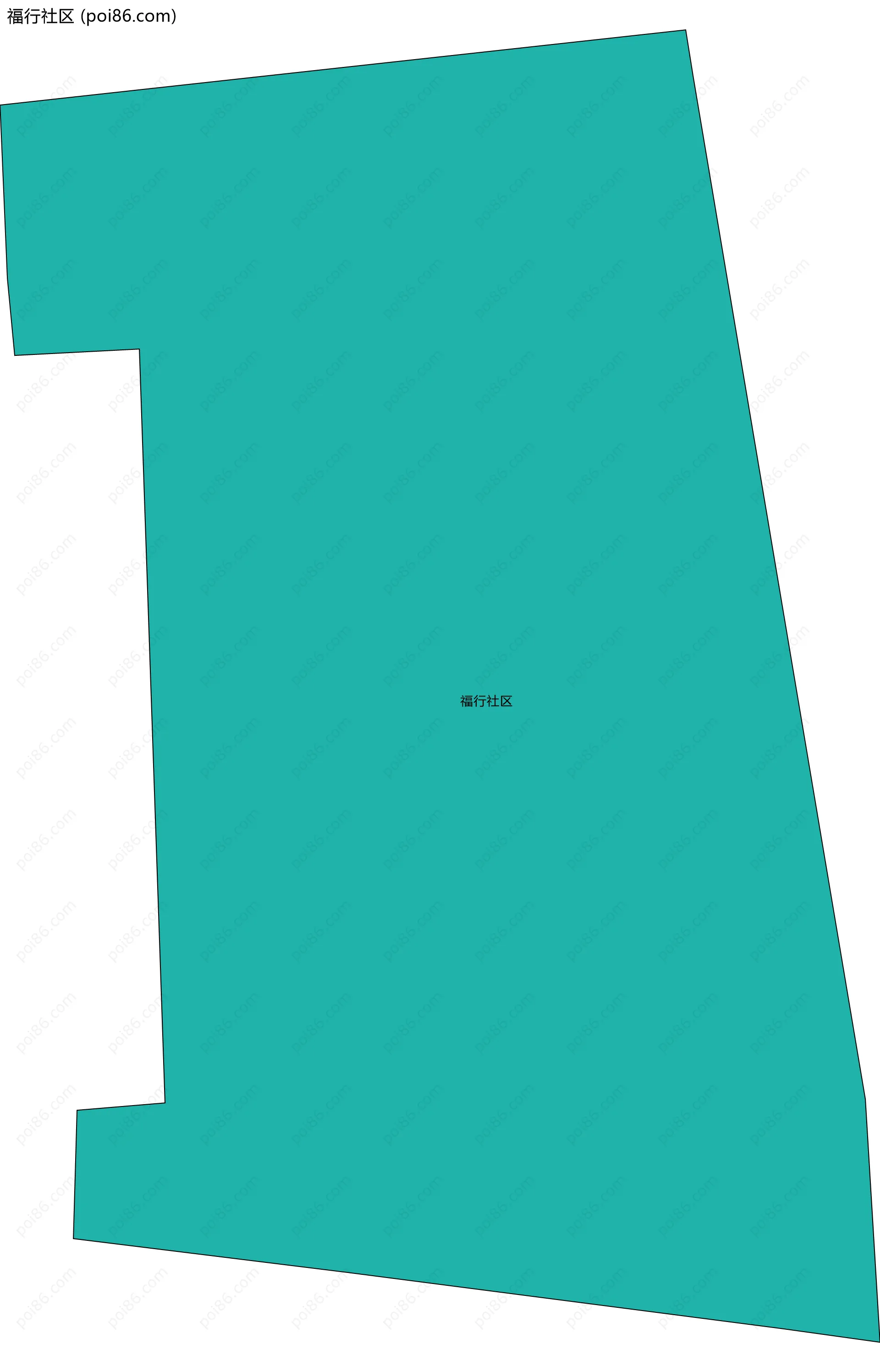 福行社区边界地图