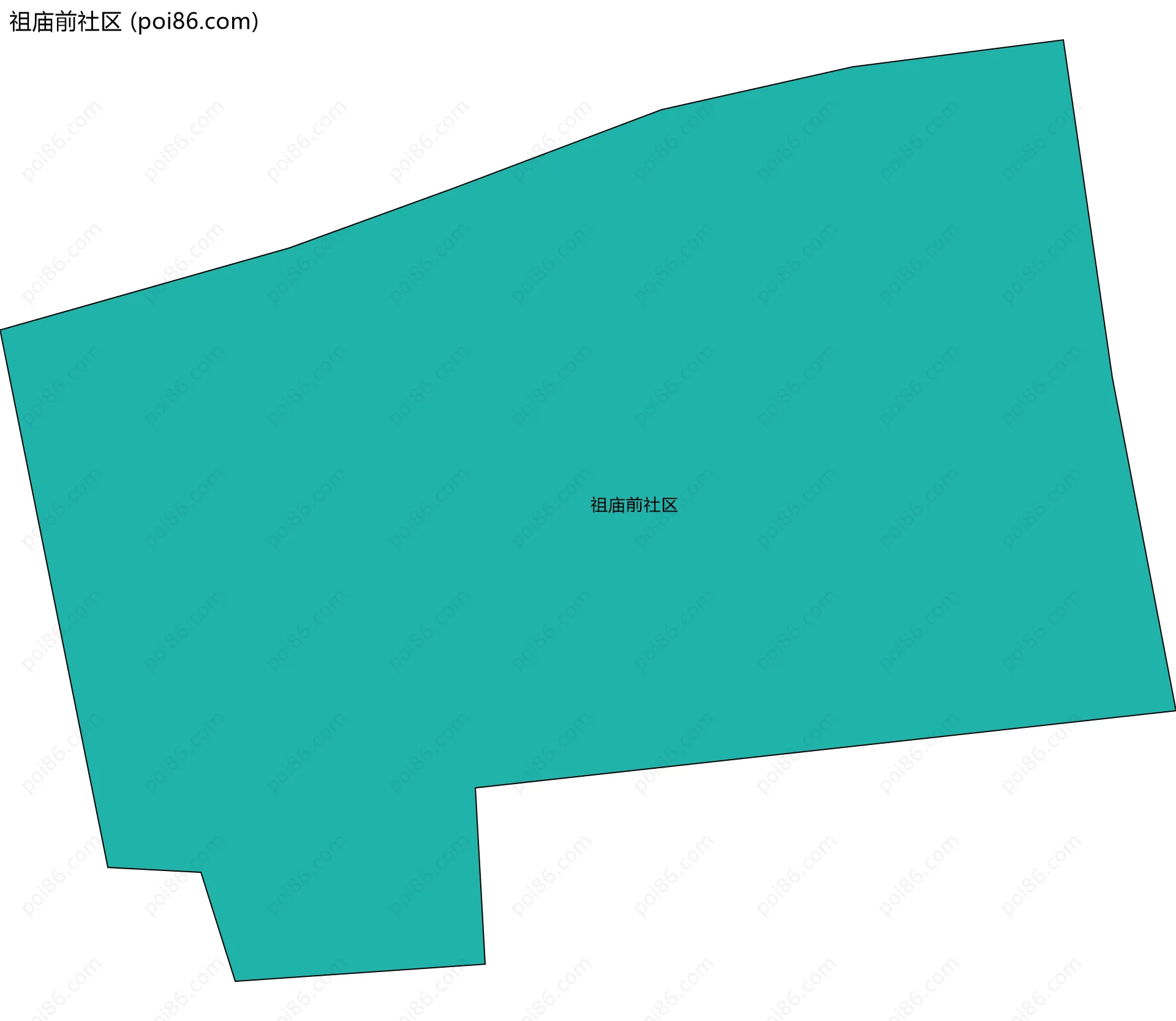 祖庙前社区边界地图