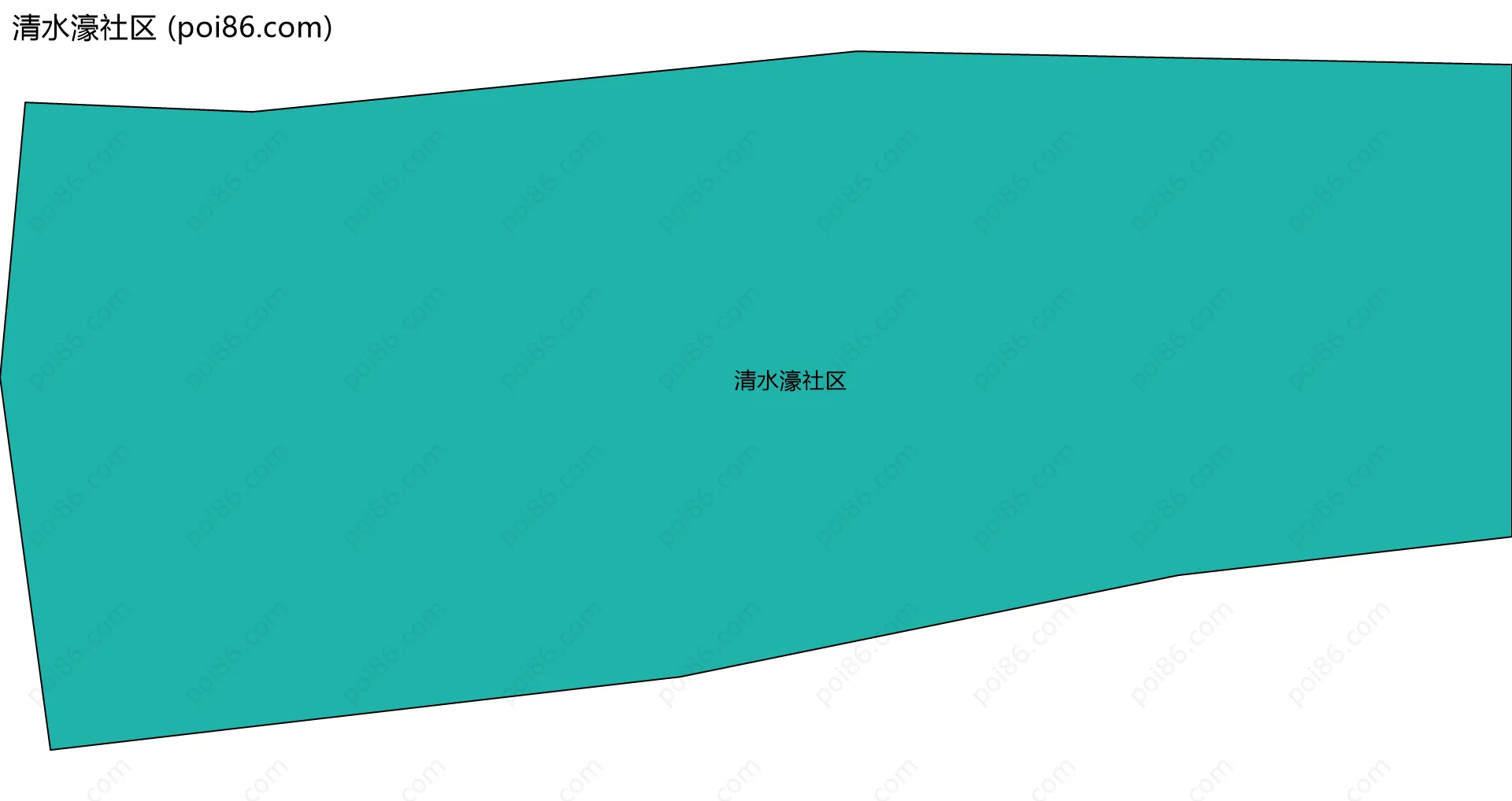 清水濠社区边界地图