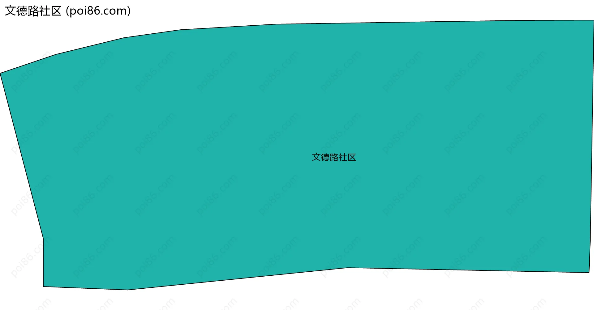 文德路社区边界地图