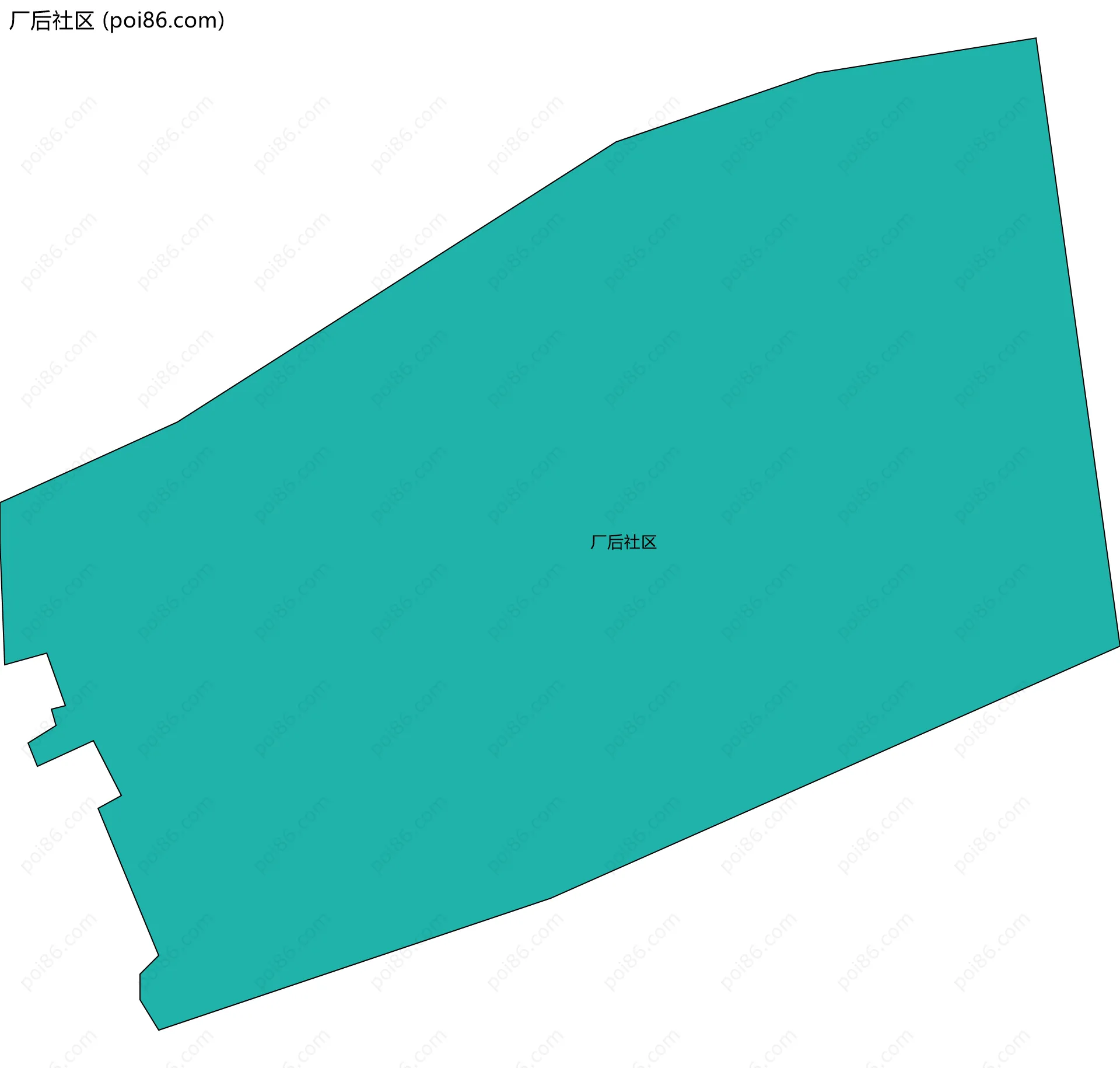厂后社区边界地图